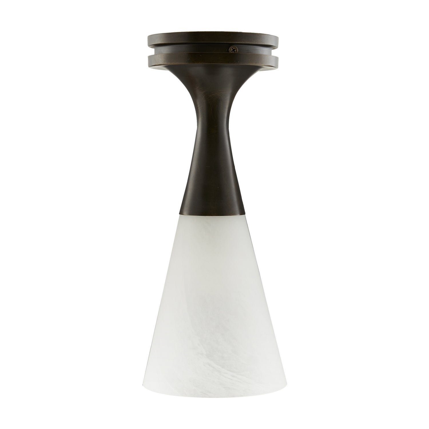 One Light Flush Mount from the Shauna collection in English Bronze finish