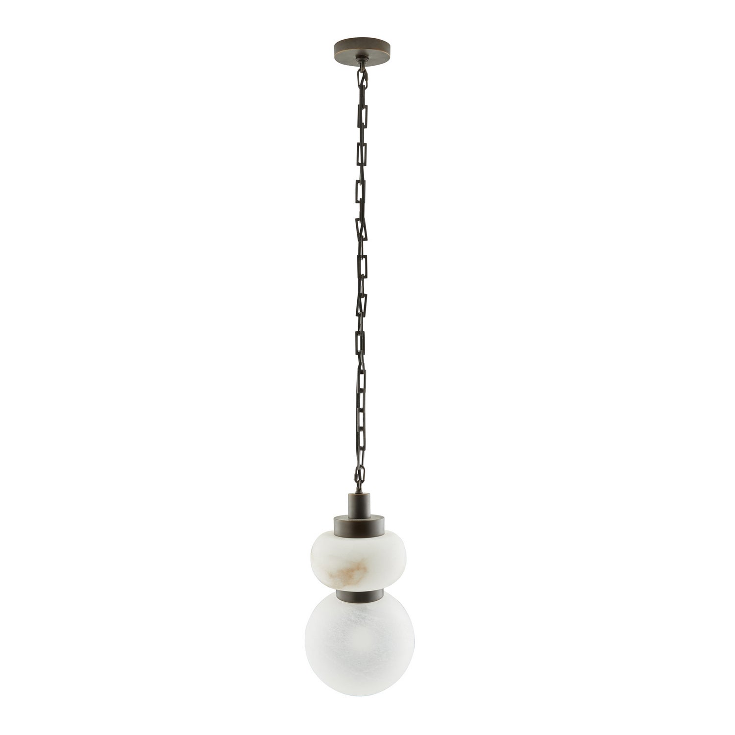 One Light Pendant from the Rosemont collection in Matte Swirl Glass finish