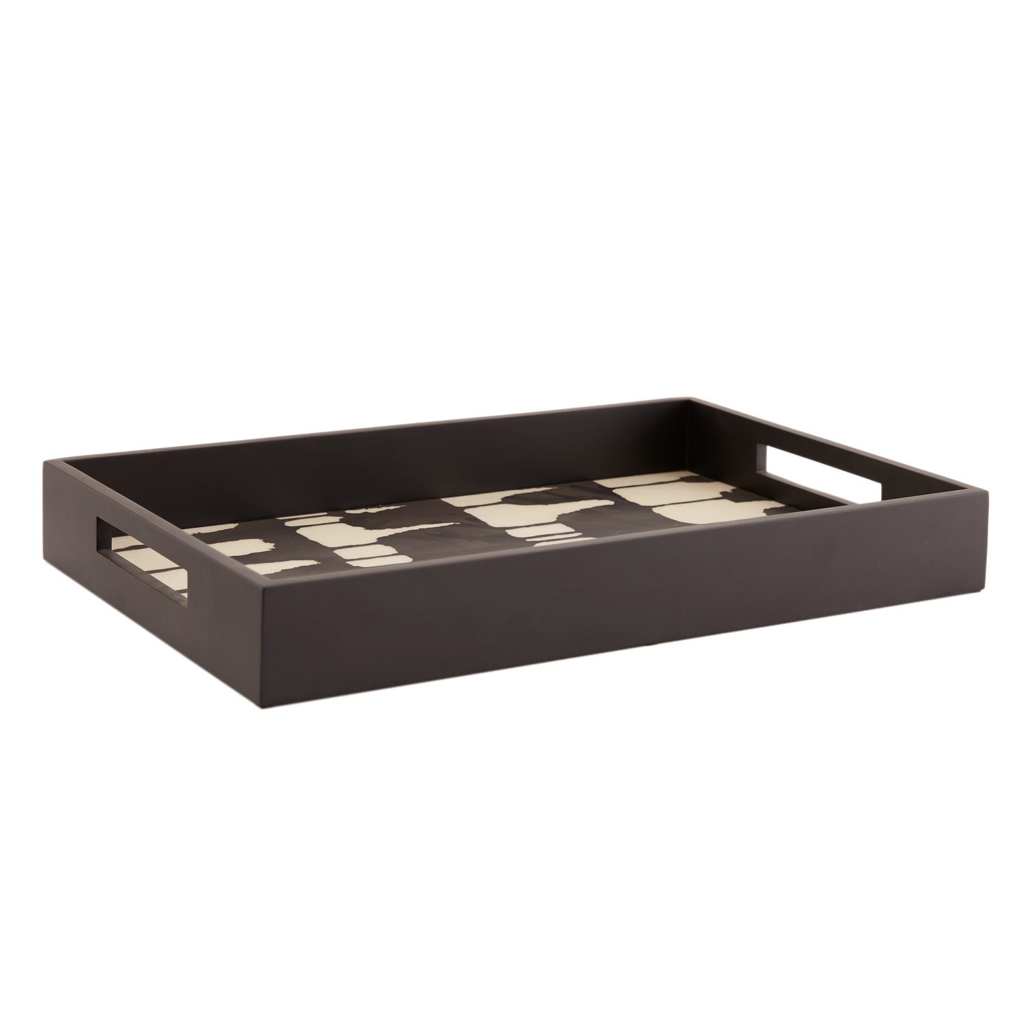 Tray from the Peregrine collection in Black & White finish
