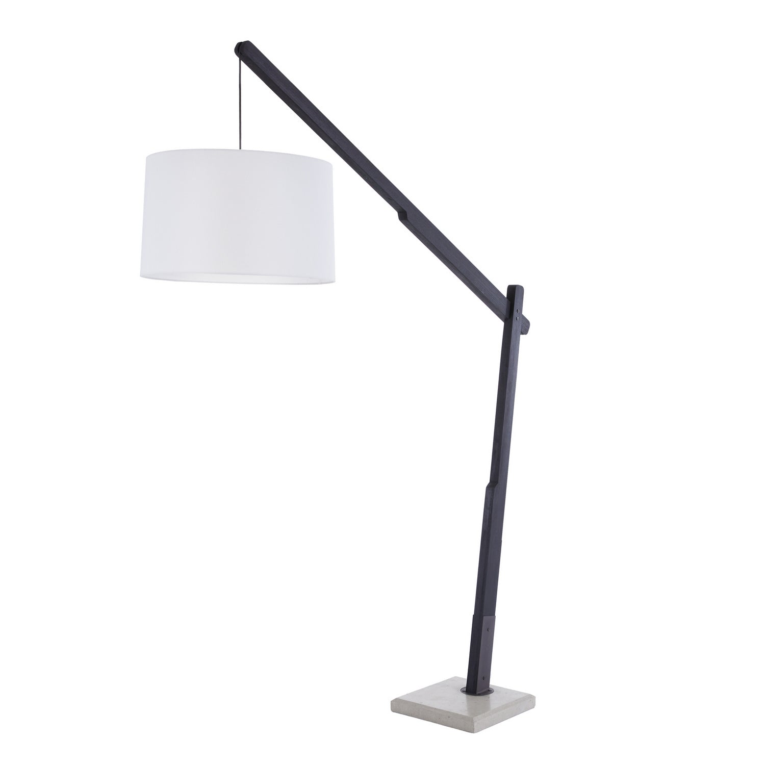 One Light Floor Lamp from the Sarsa collection in Ebony finish