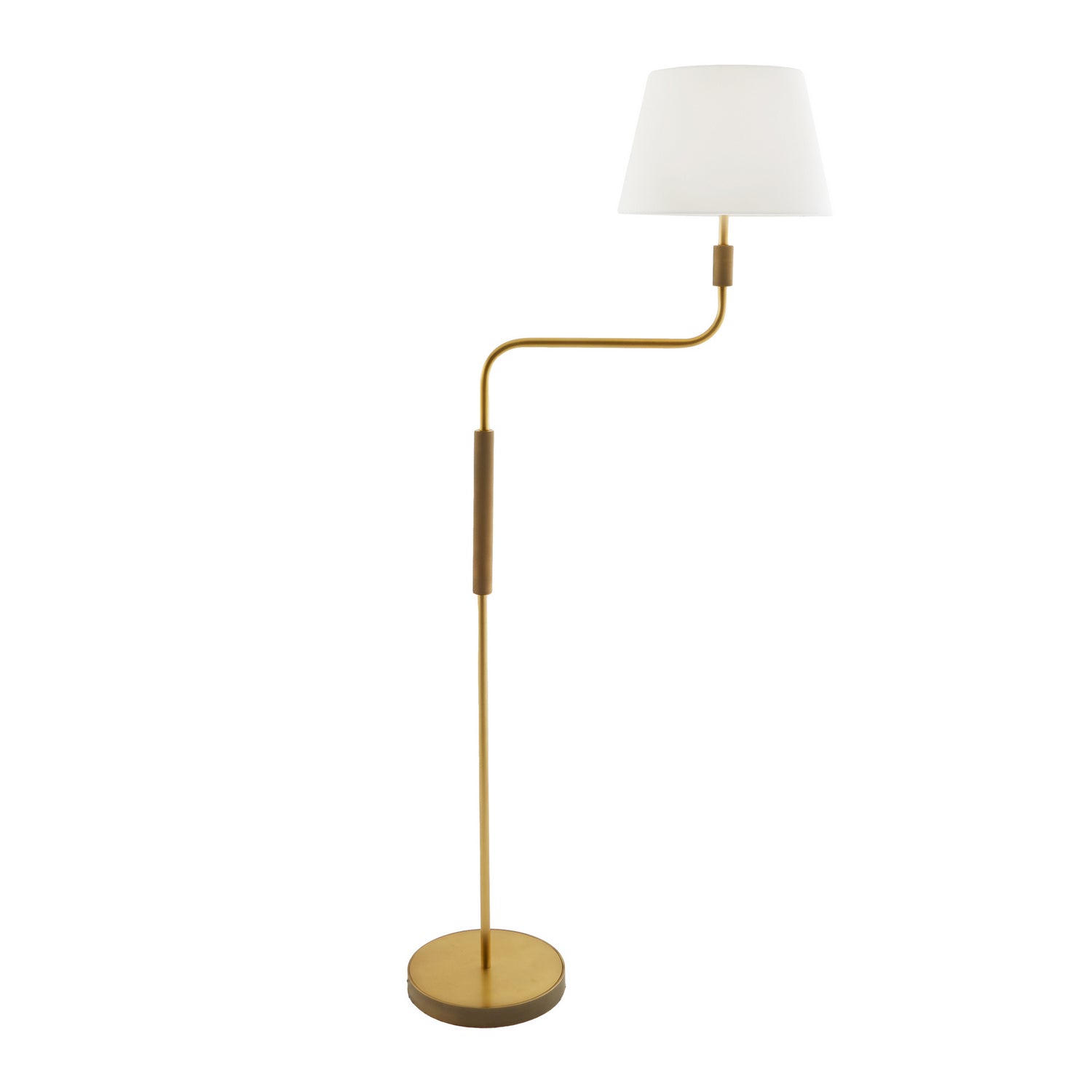 One Light Floor Lamp from the Simpson collection in Antique Brass finish