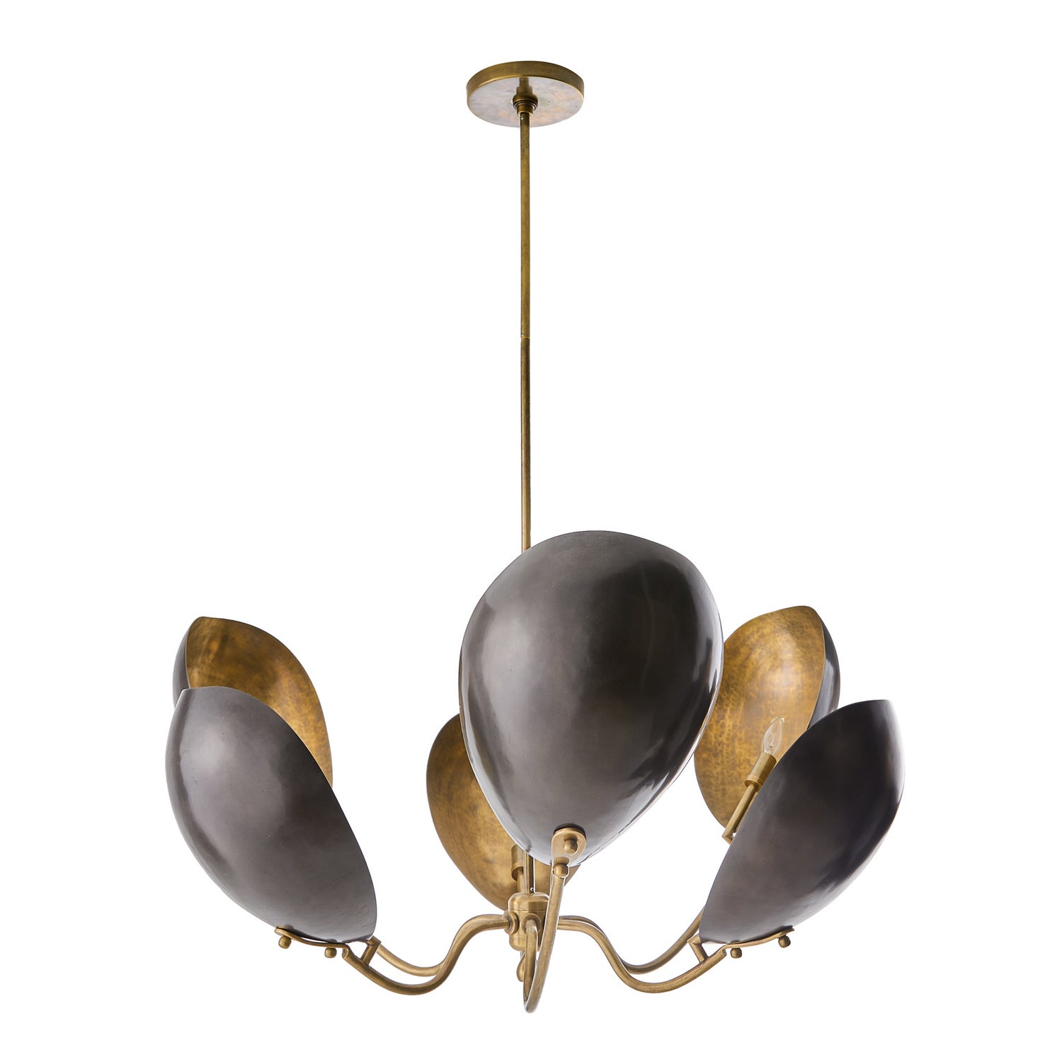 Six Light Chandelier from the Savo collection in Bronze finish