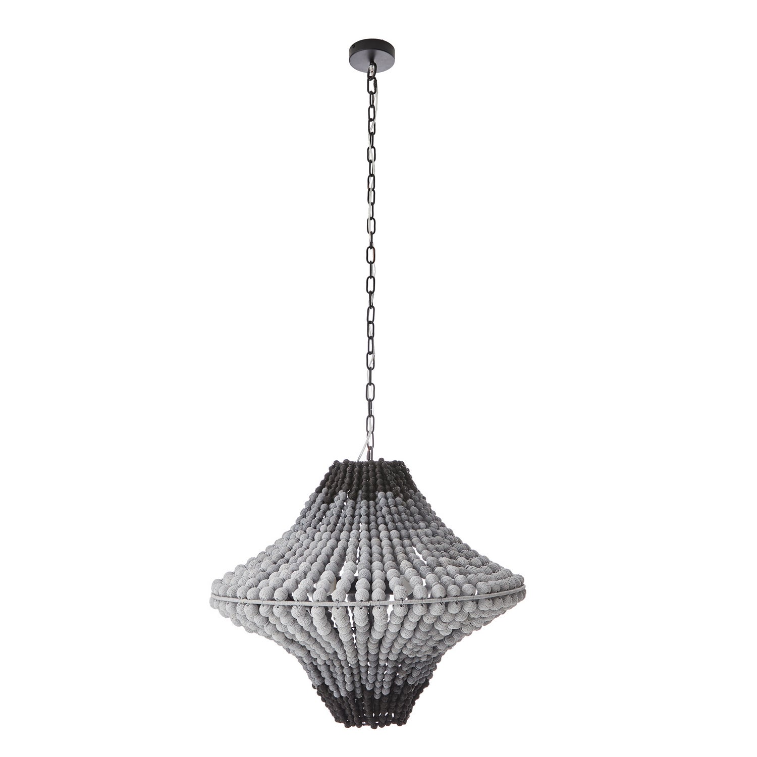 Three Light Chandelier from the Paradisa collection in Black and Gray Ombre finish