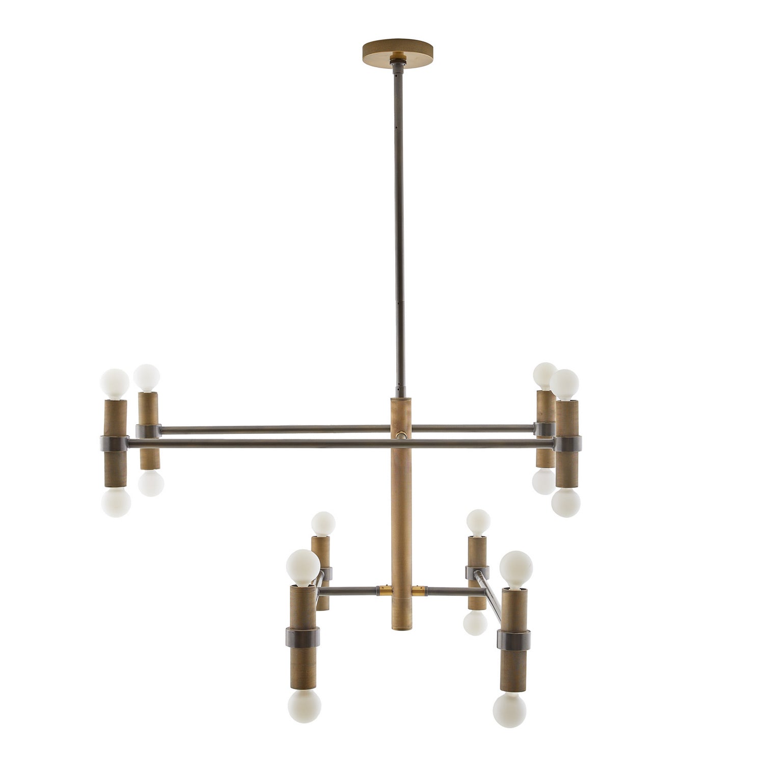 16 Light Chandelier from the Plano collection in English Bronze finish