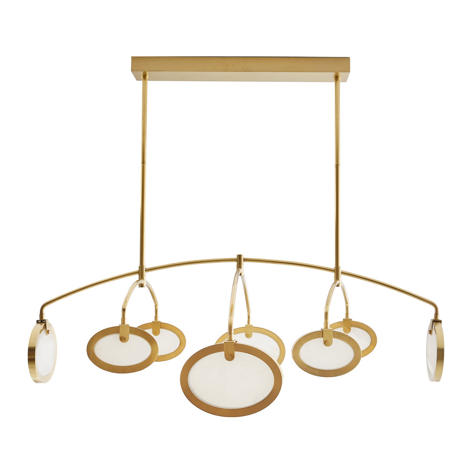 Eight Light Chandelier from the Rosabel collection in Antique Brass finish