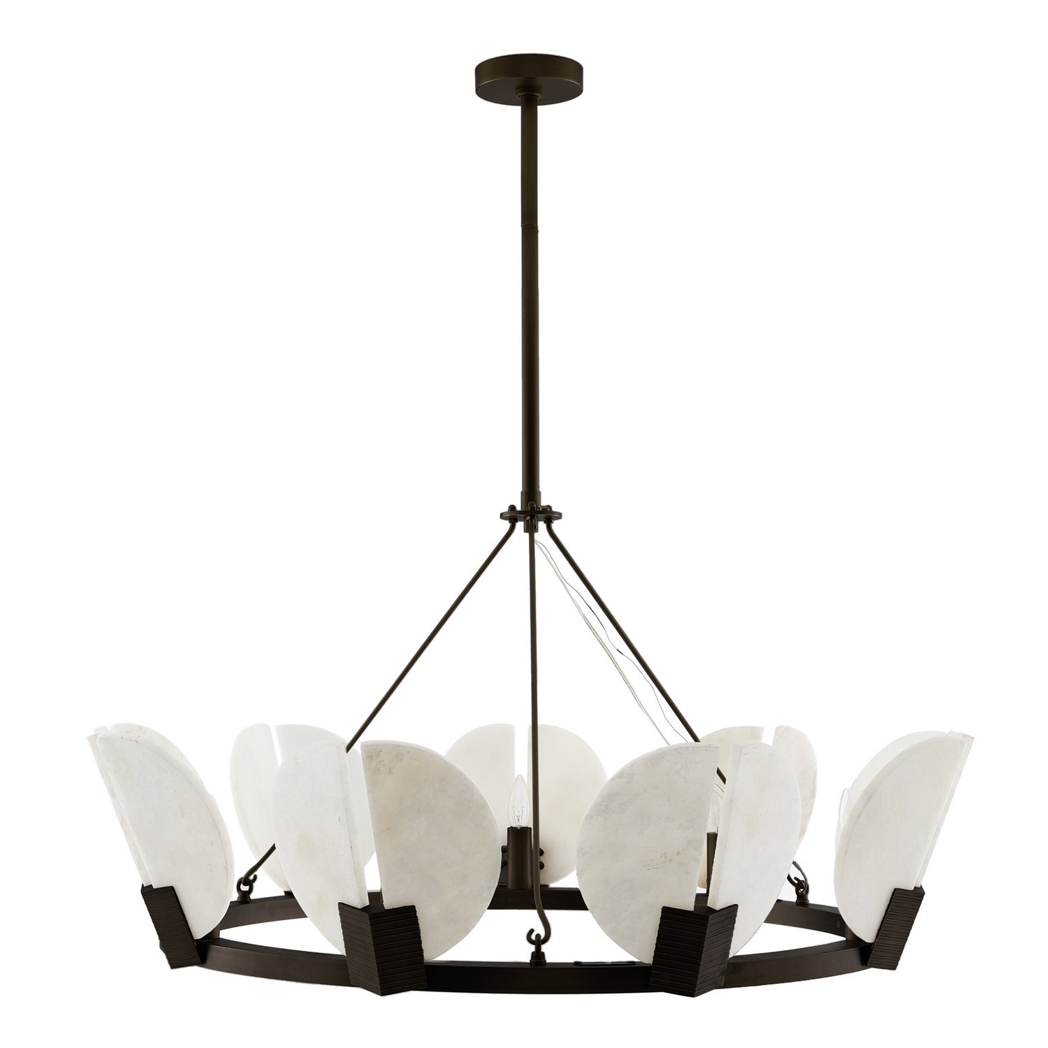 Nine Light Chandelier from the Sierra collection in English Bronze finish