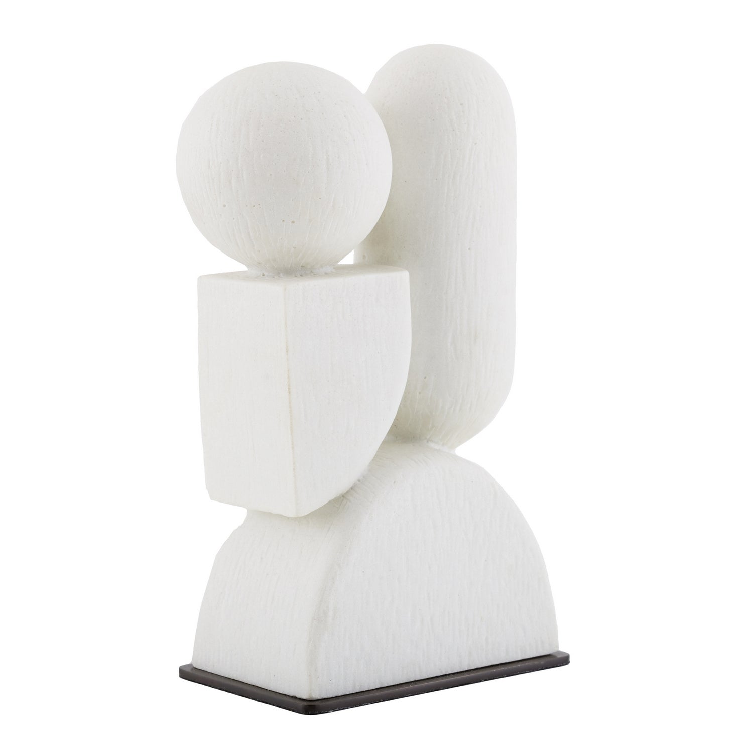 Sculpture from the Poza collection in Ivory finish