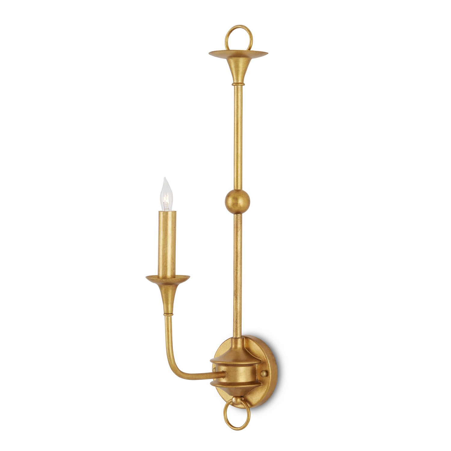 One Light Wall Sconce from the Nottaway collection in Contemporary Gold Leaf finish