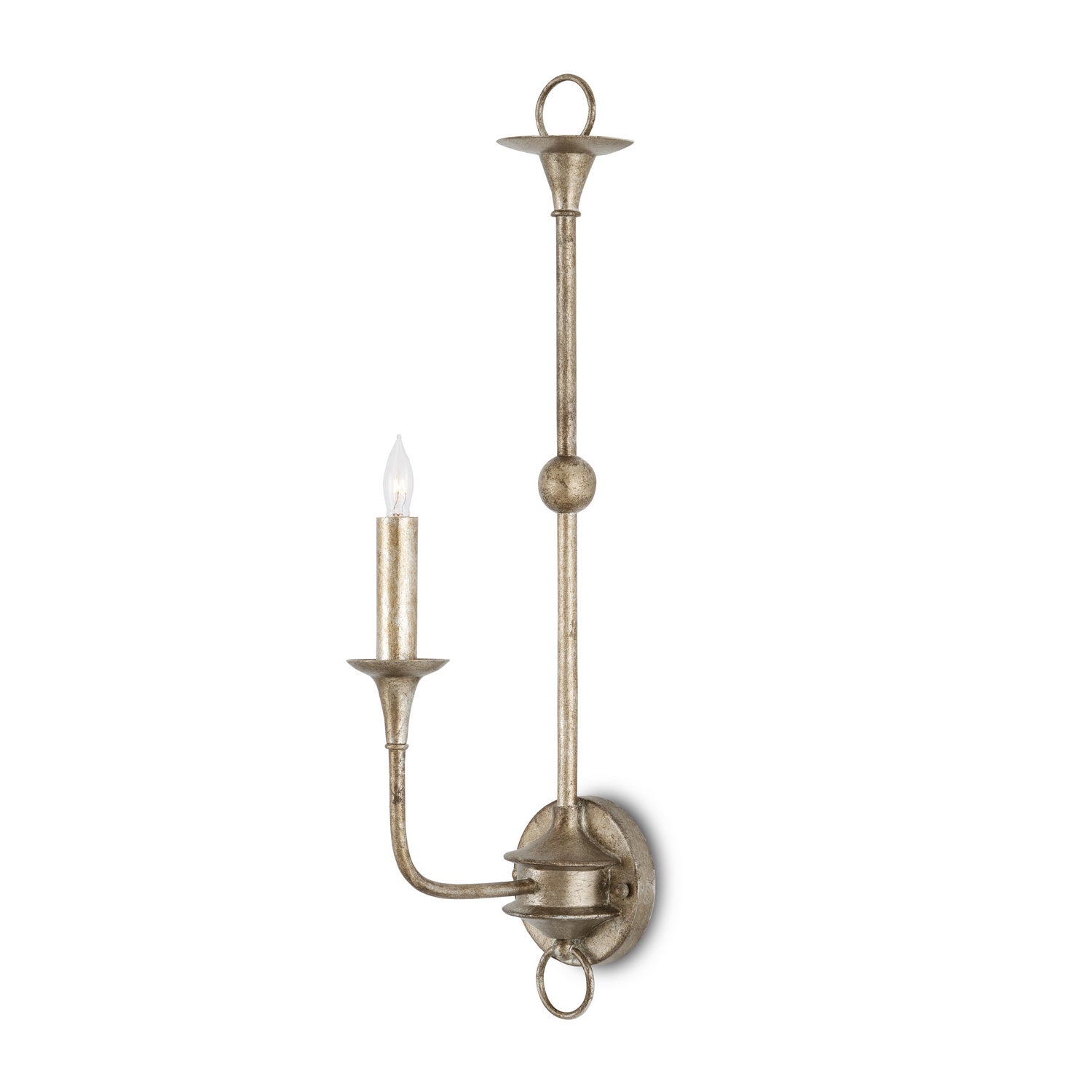 One Light Wall Sconce from the Nottaway collection in Pyrite Bronze/Smoke Wood finish