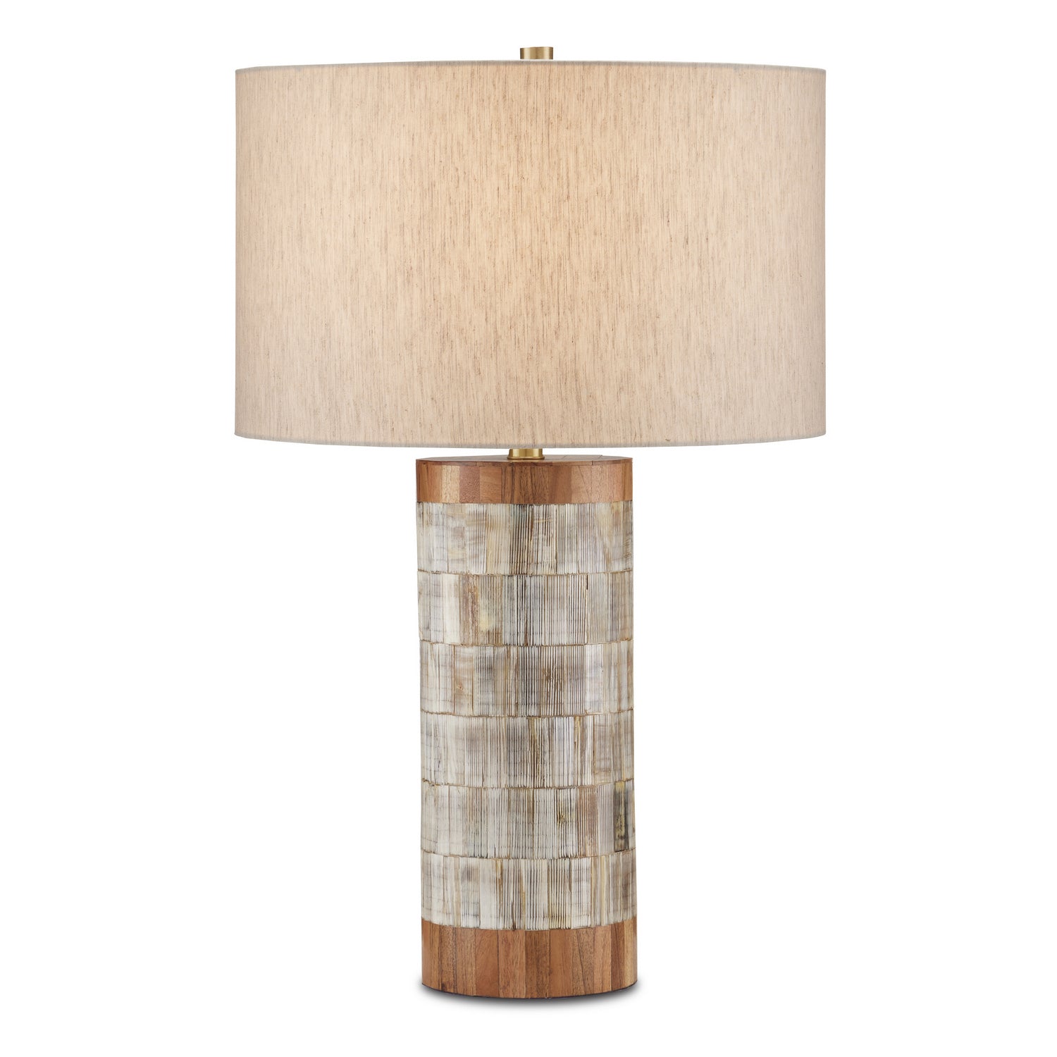 One Light Table Lamp from the Hyson collection in Natural/Brass finish