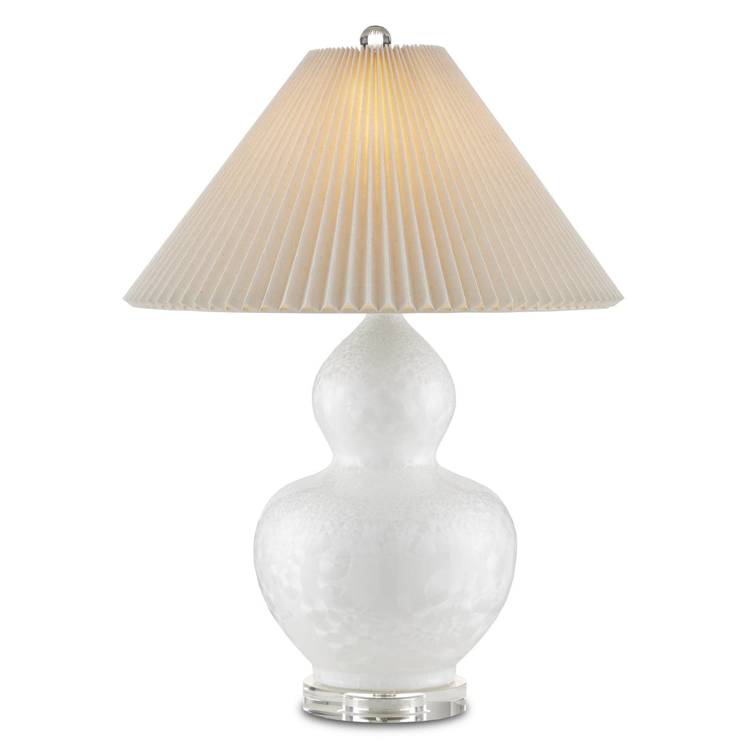 One Light Table Lamp from the Robineau collection in Off-White/Clear finish