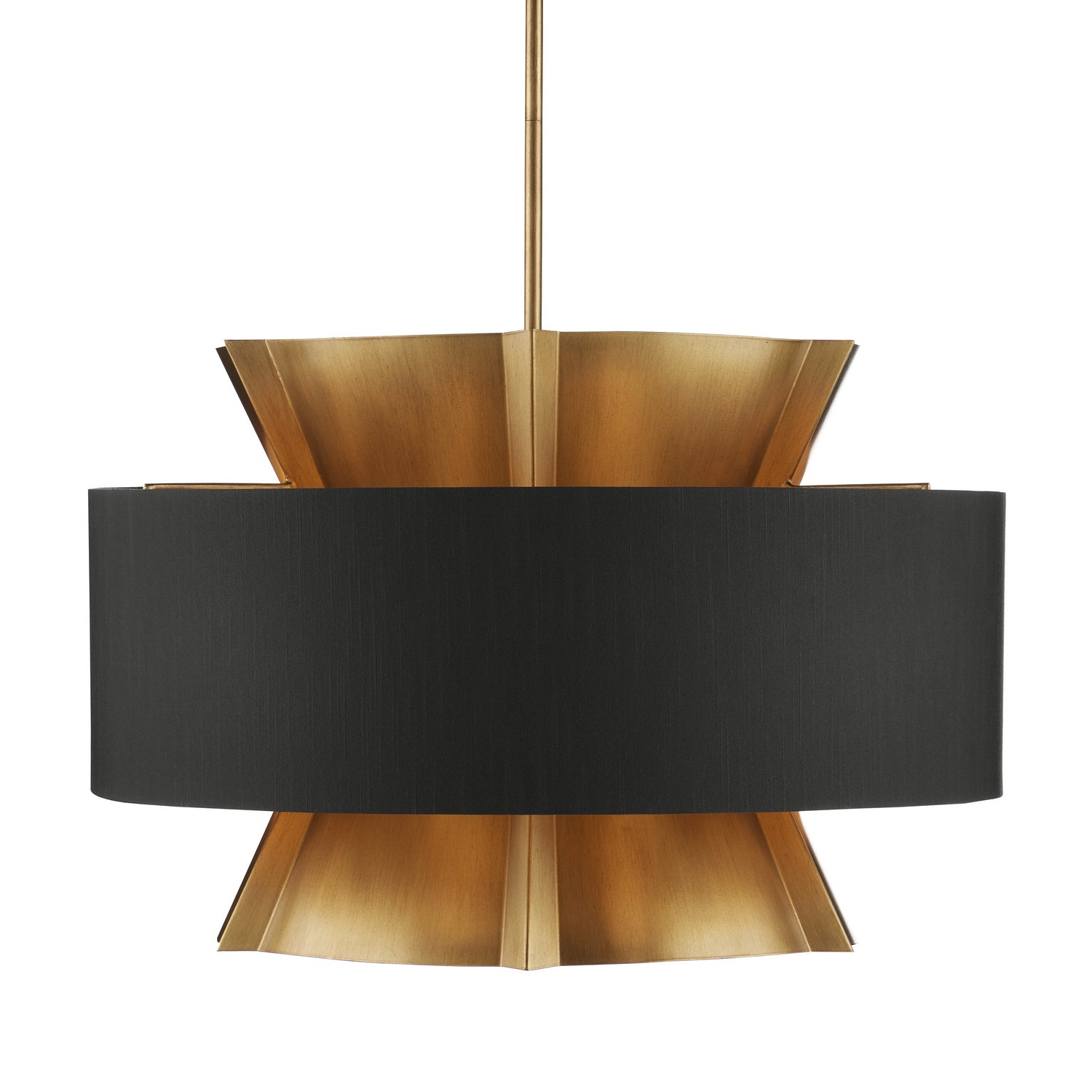 Six Light Chandelier from the Oxenwood collection in Brass/Black finish