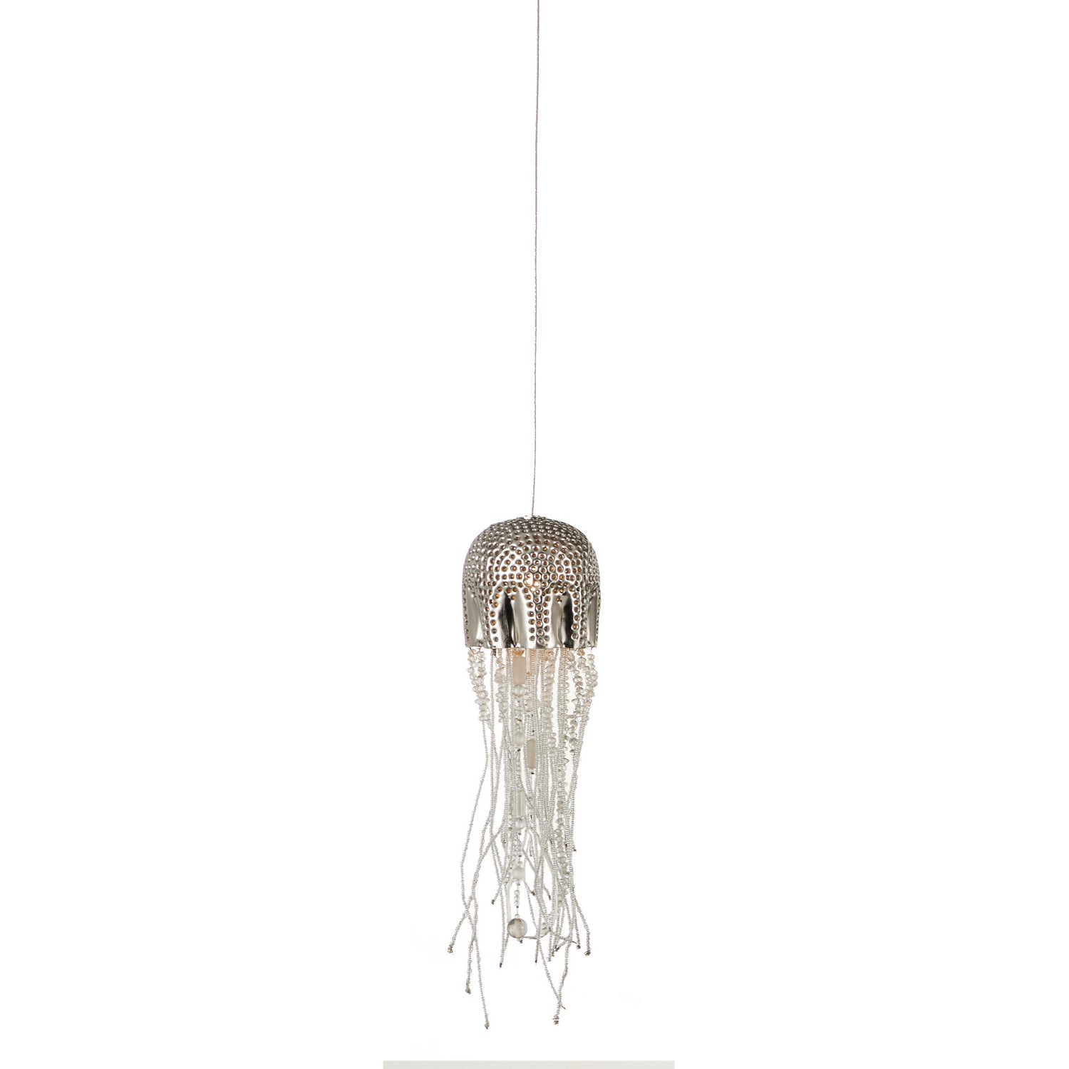 One Light Pendant from the Medusa collection in Nickel/Silver finish