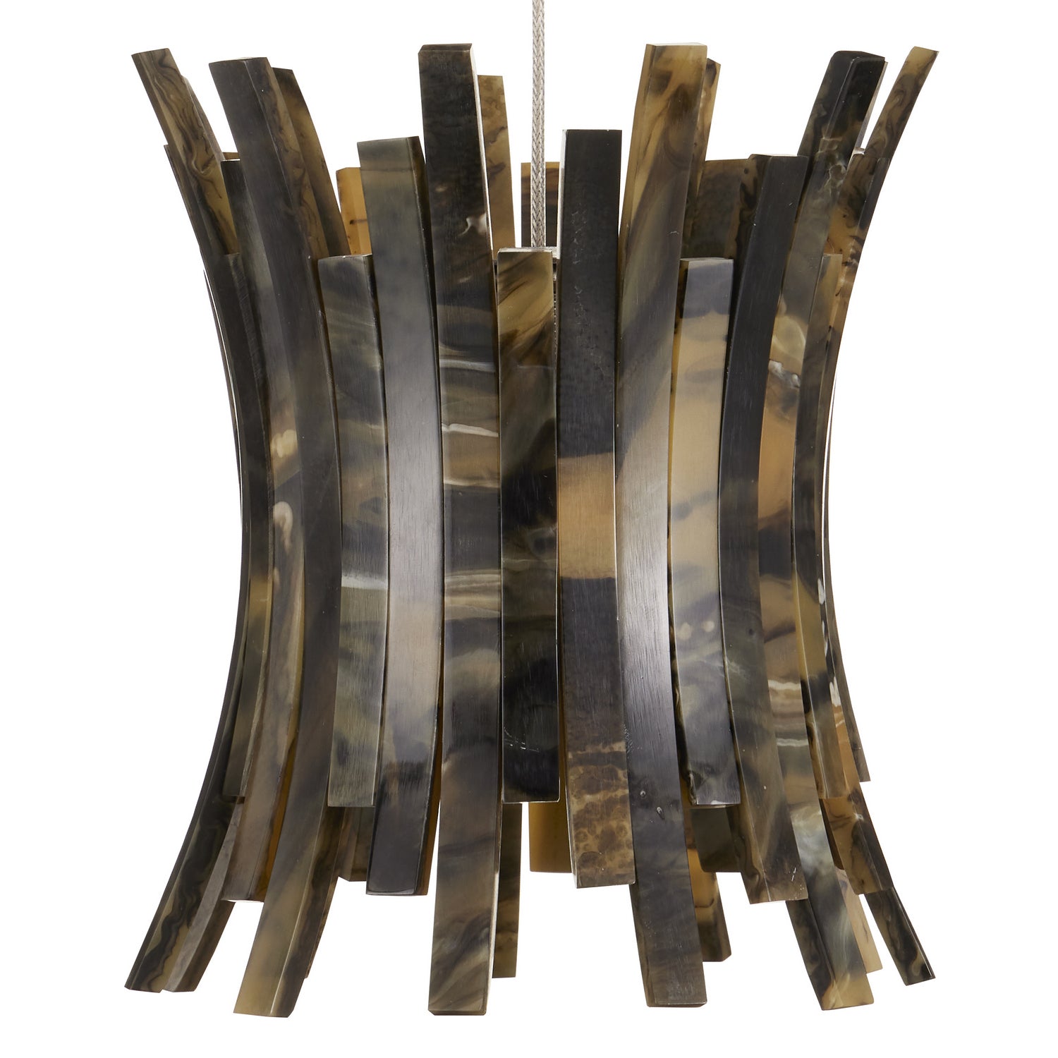15 Light Pendant from the Alsop collection in Brown/Black/Silver finish