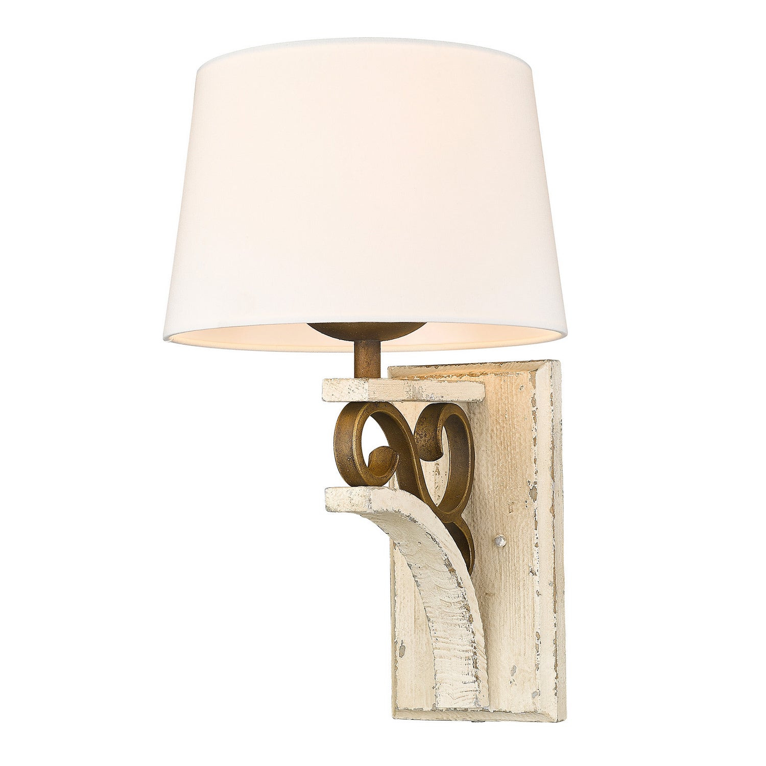 Golden - 1832-1W BC-CDW - One Light Wall Sconce - Solay - Burnished Chestnut