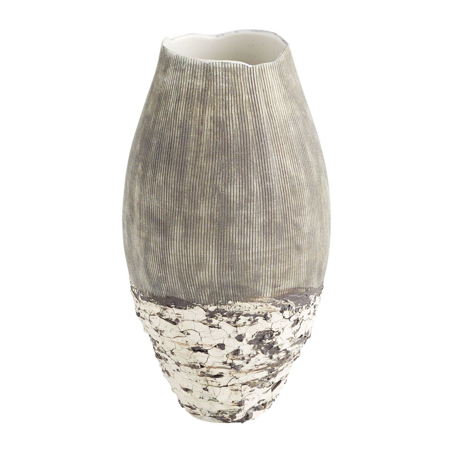 Cyan - 11412 - Vase - Calypso - Off White And Brown
