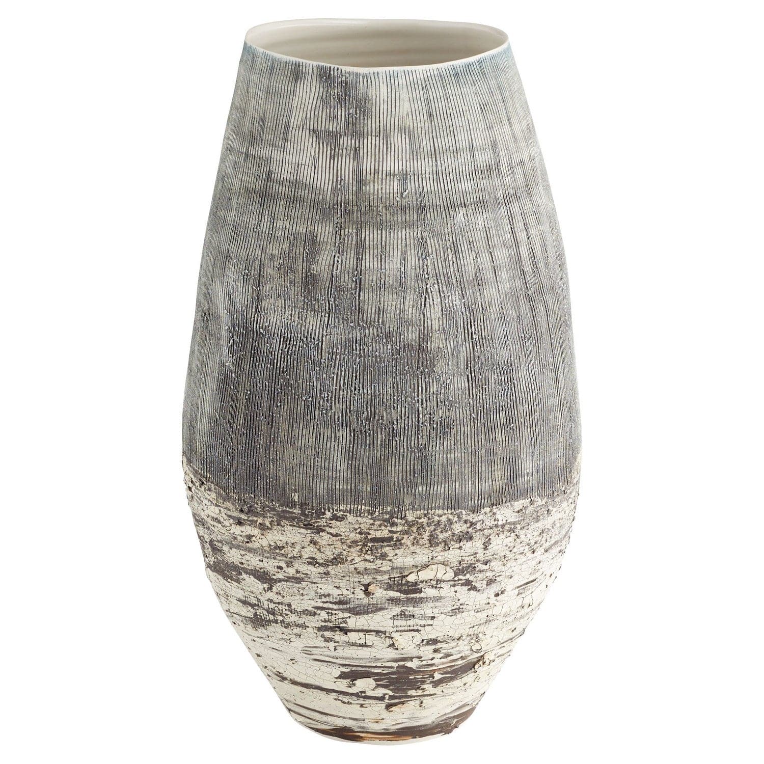 Cyan - 11413 - Vase - Calypso - Off White And Brown