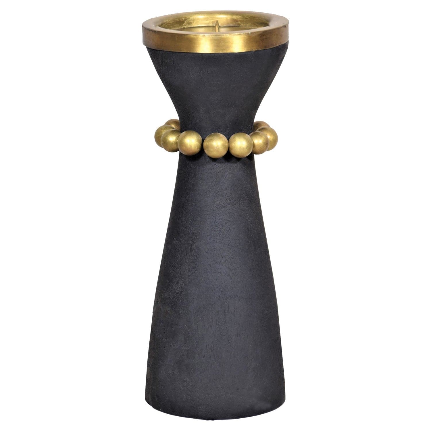 Cyan - 11515 - Candleholder - Parvati - Antique Brass And Black