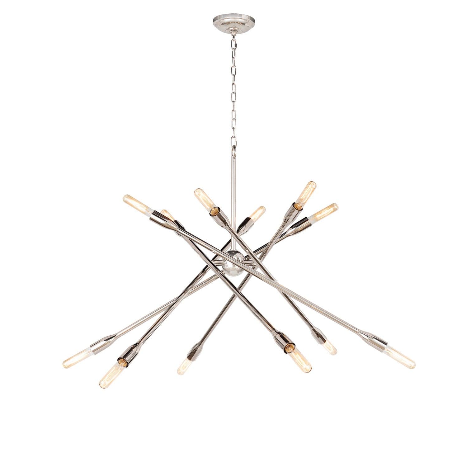 Regina Andrew - 16-1425PN - 12 Light Chandelier - Cobra - Polished Nickel