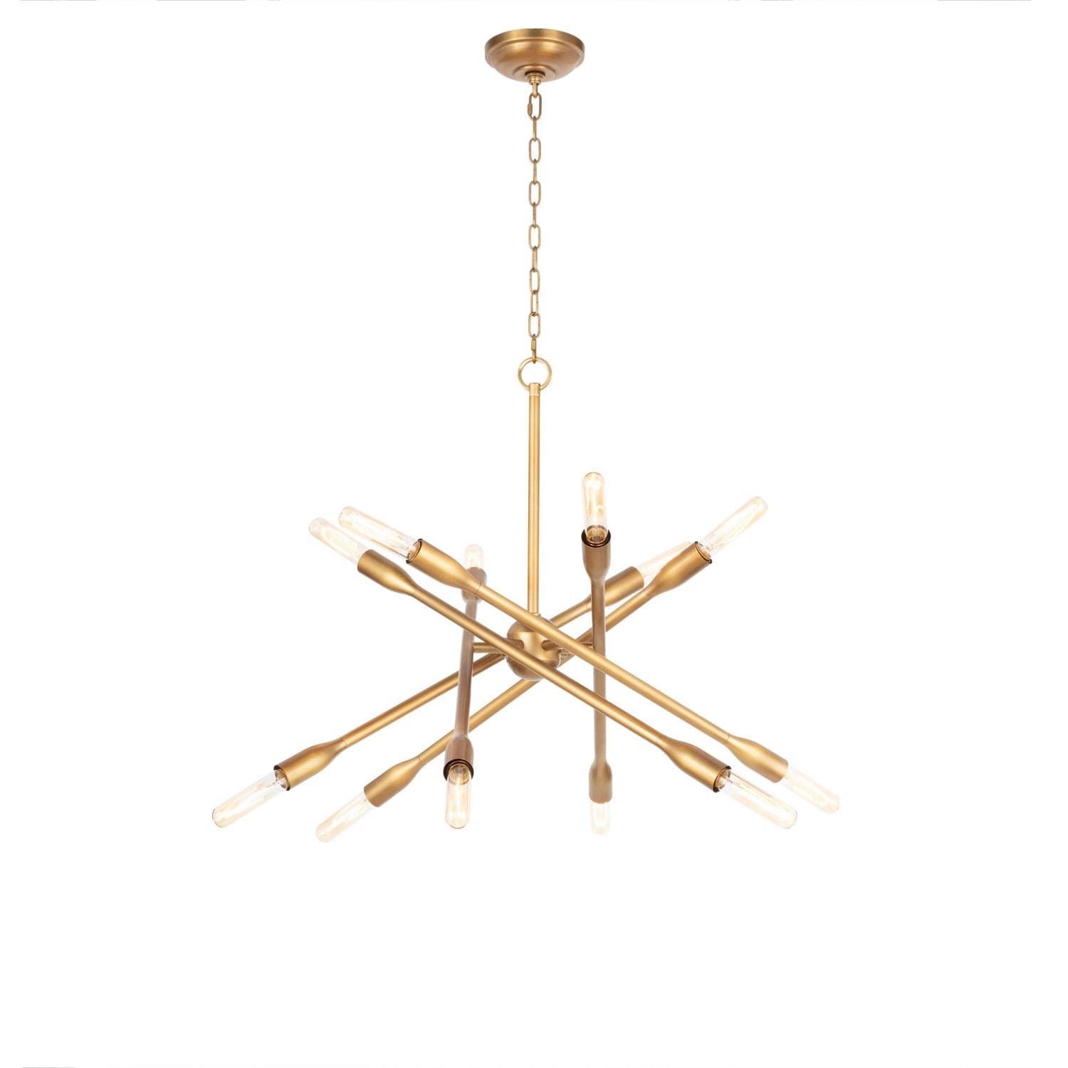 Regina Andrew - 16-1428NB - 12 Light Chandelier - Cobra - Natural Brass