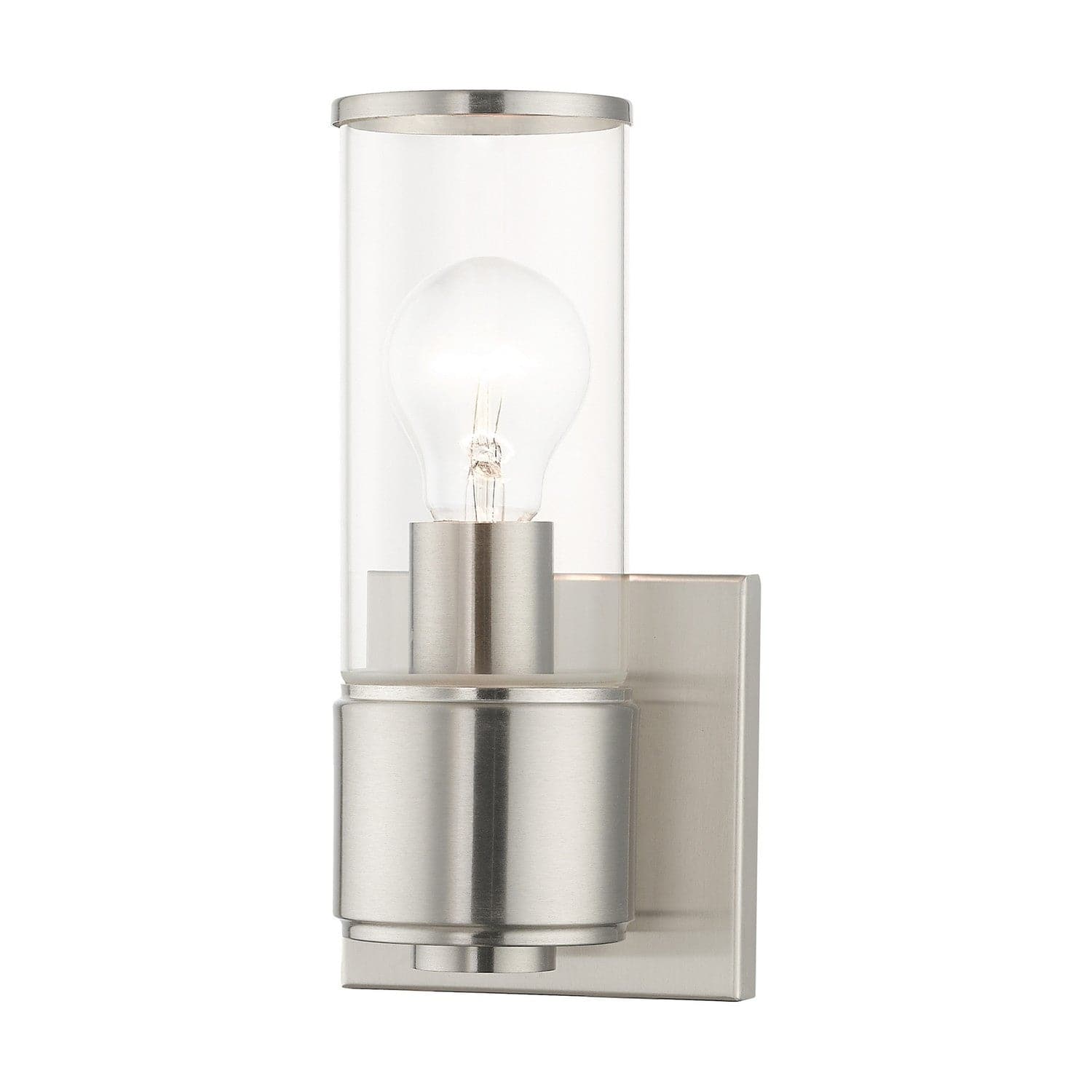 Livex Lighting - 17141-91 - One Light Wall Sconce - Quincy - Brushed Nickel