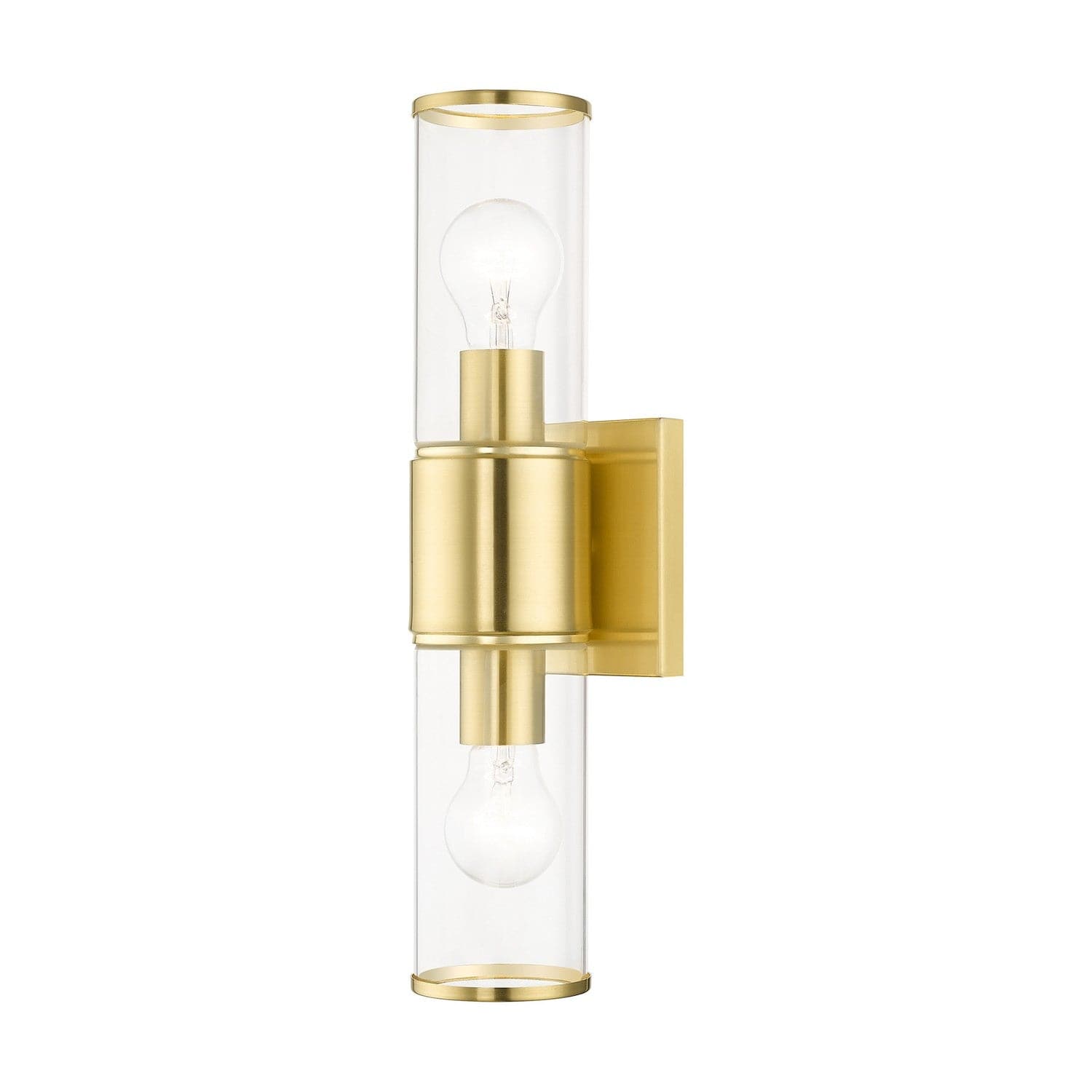 Livex Lighting - 17142-12 - Two Light Vanity Sconce - Quincy - Satin Brass