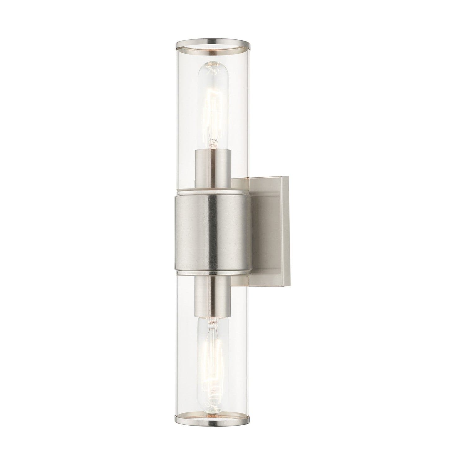 Livex Lighting - 17142-91 - Two Light Vanity Sconce - Quincy - Brushed Nickel