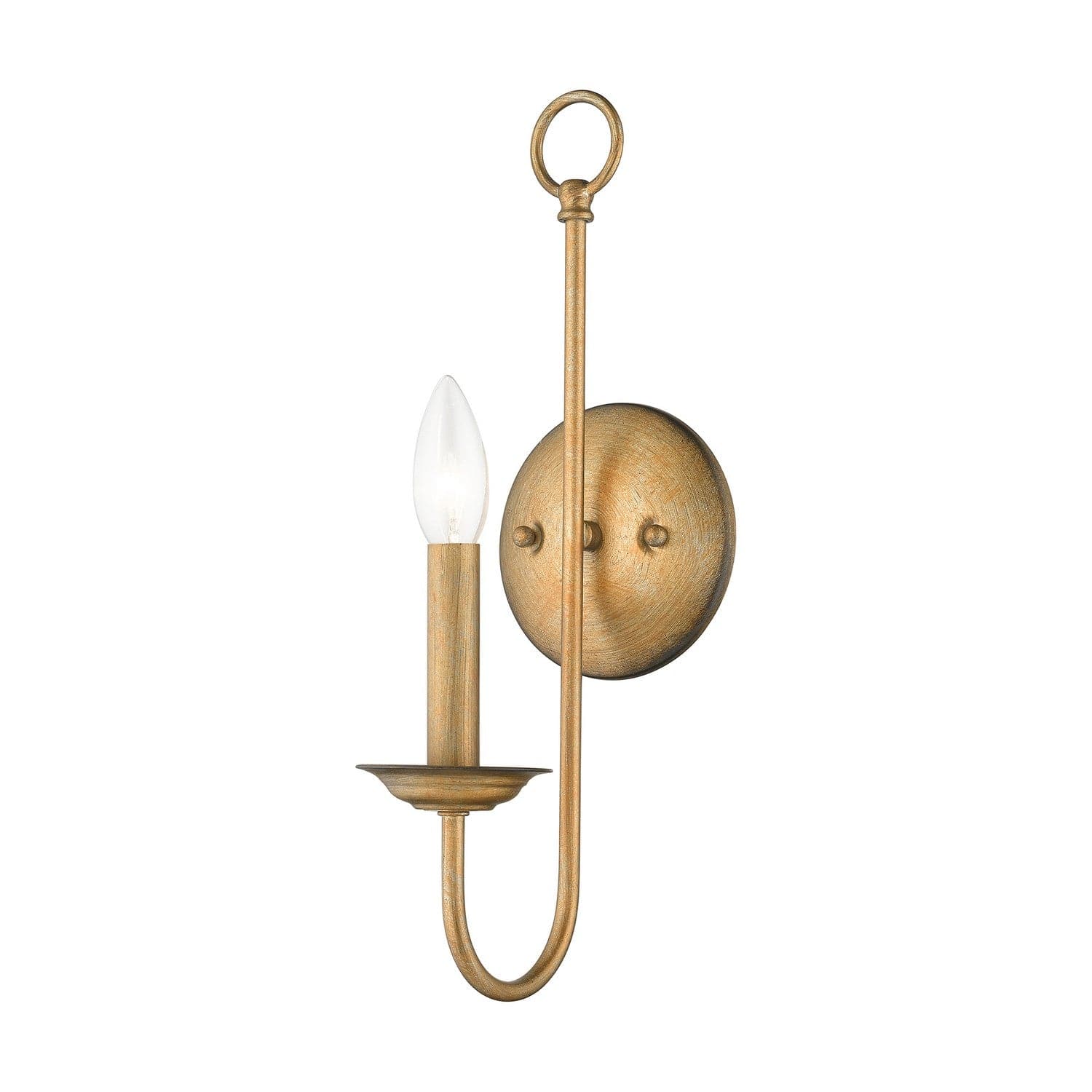 Livex Lighting - 42681-48 - One Light Wall Sconce - Estate - Antique Gold Leaf