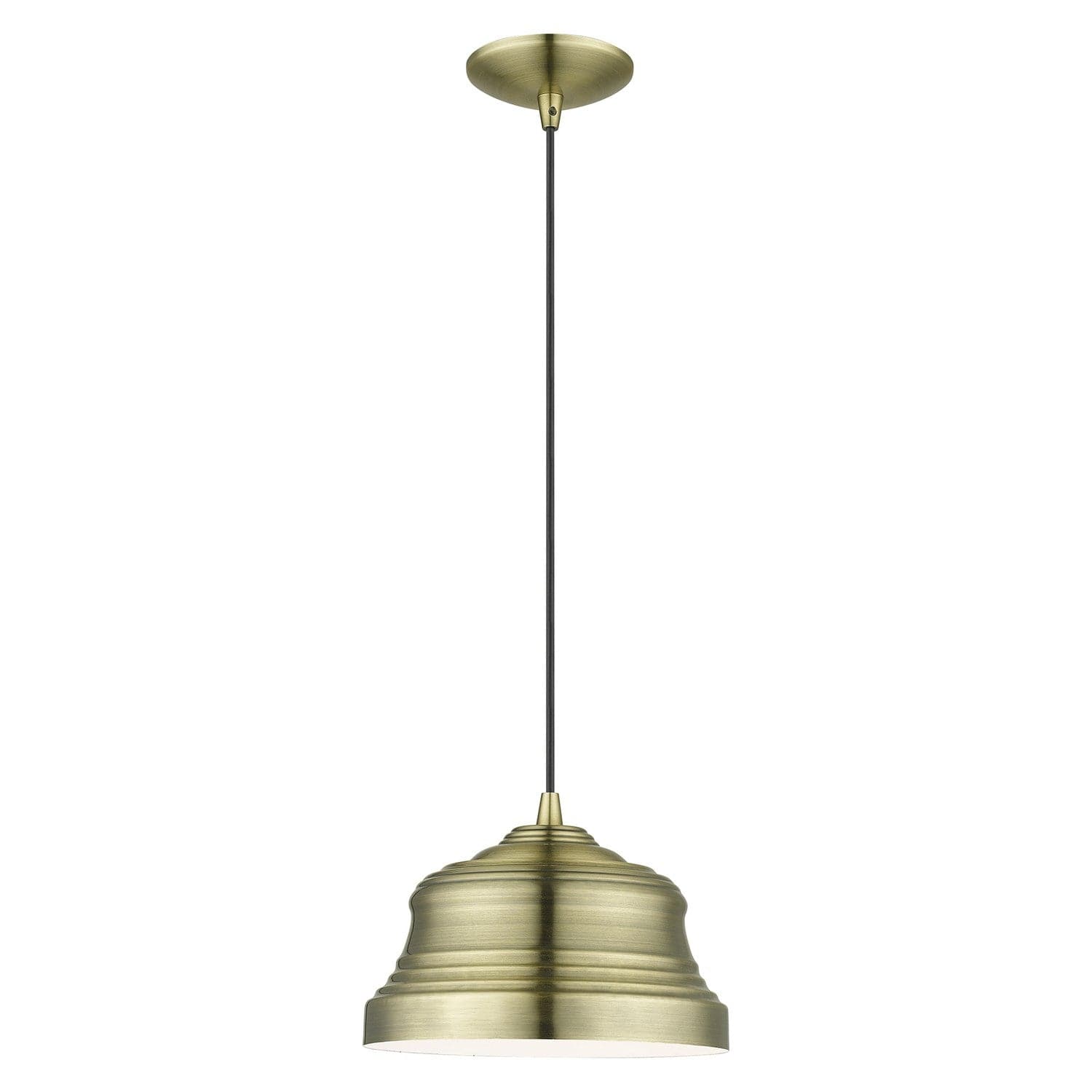 Livex Lighting - 55902-01 - One Light Pendant - Endicott - Antique Brass