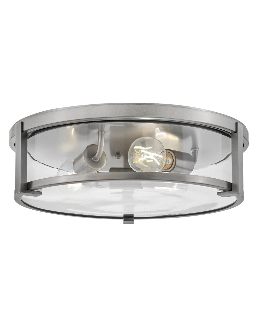 Hinkley - 3243AN-CL - LED Flush Mount - Lowell - Antique Nickel
