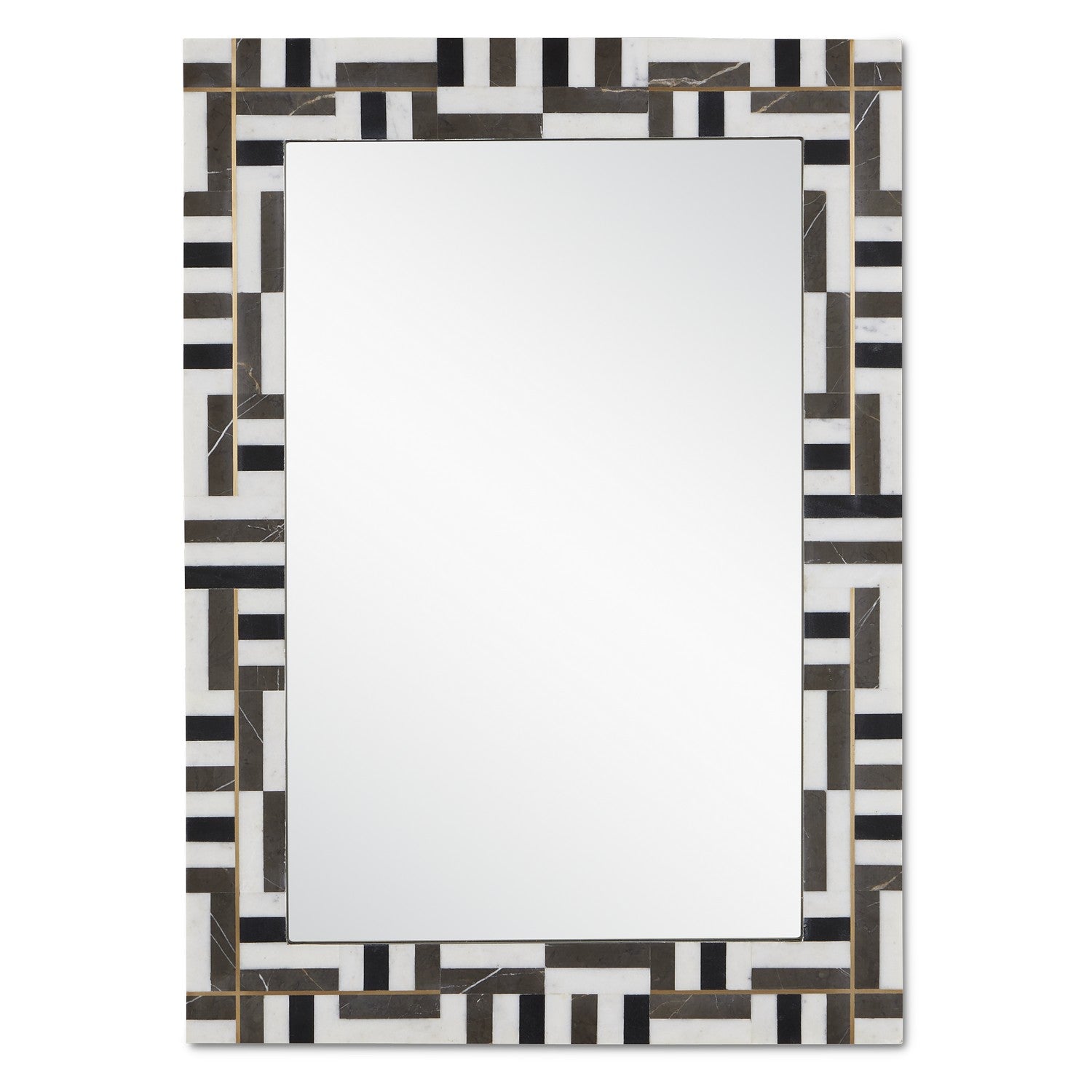 Currey and Company - 1000-0138 - Mirror - Natural/Brass/Mirror