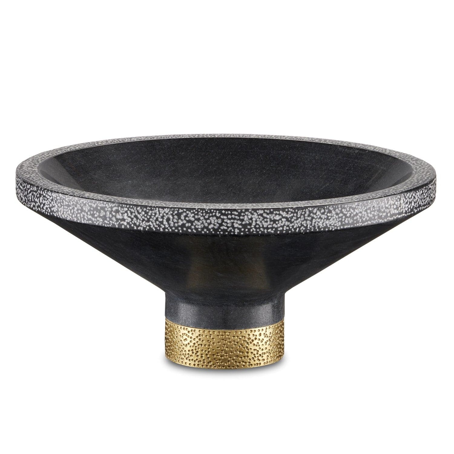 Currey and Company - 1200-0659 - Bowl - Black/Brass