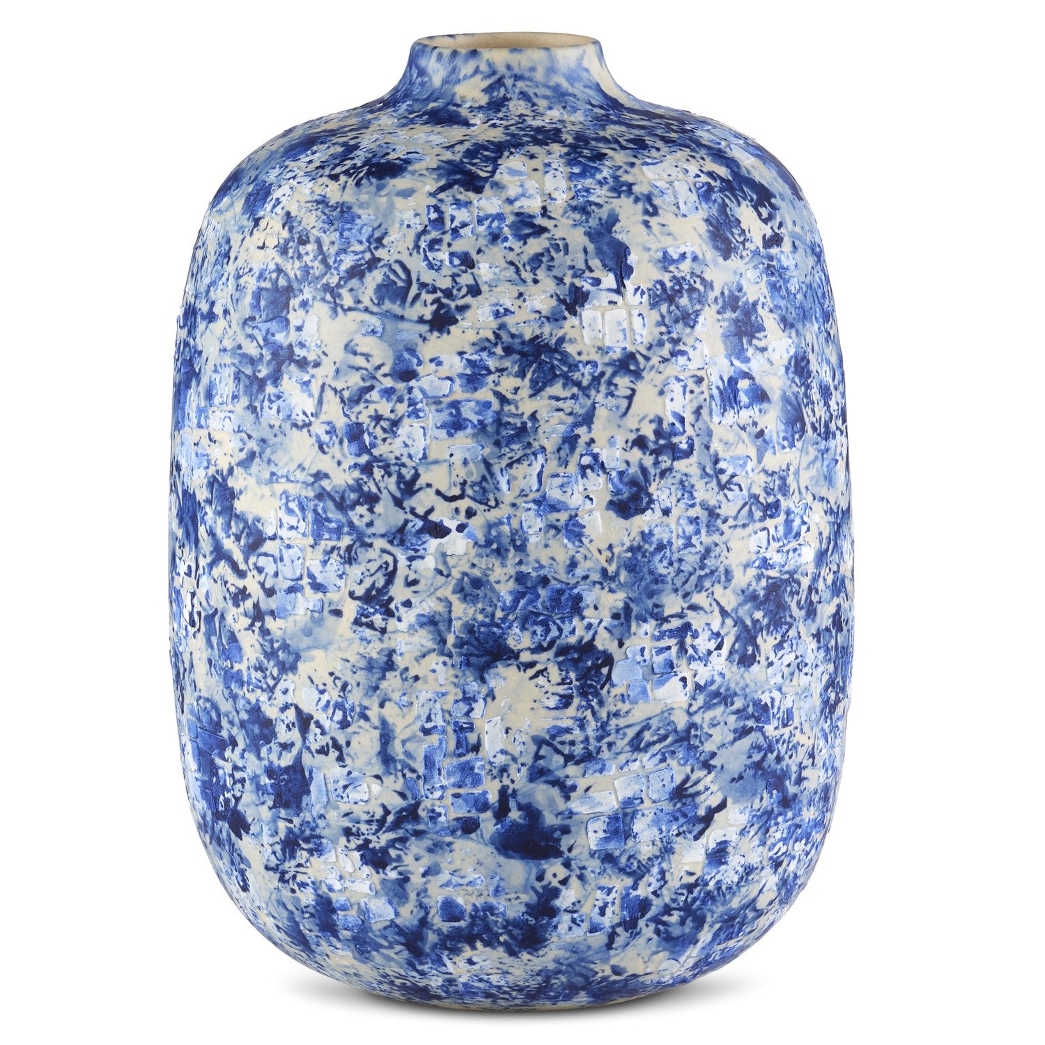 Currey and Company - 1200-0749 - Vase - Blue/White