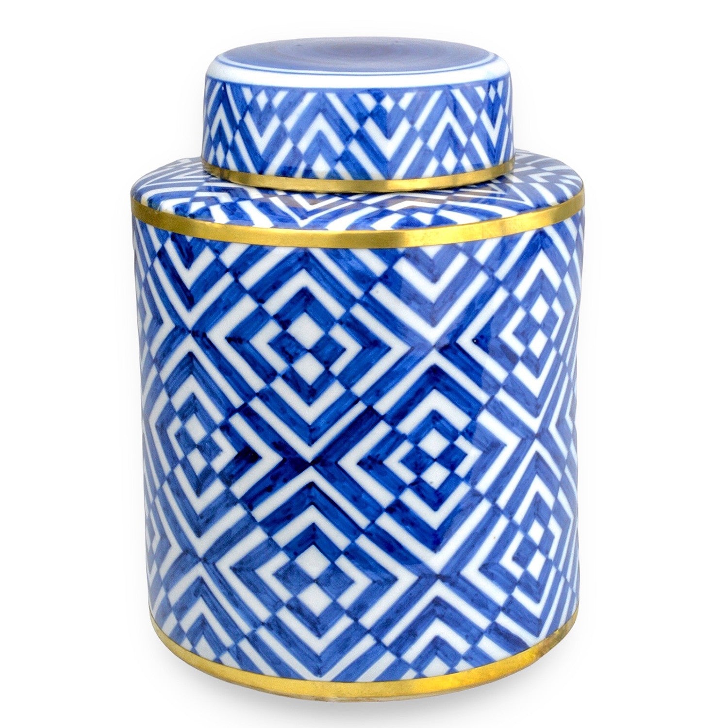 Currey and Company - 1200-0752 - Jar - Blue/White