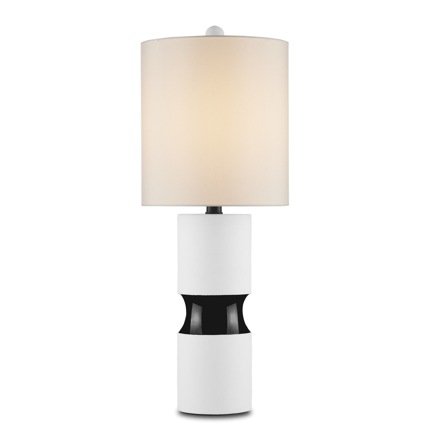 Currey and Company - 6000-0856 - One Light Table Lamp - Althea - Off White/Black