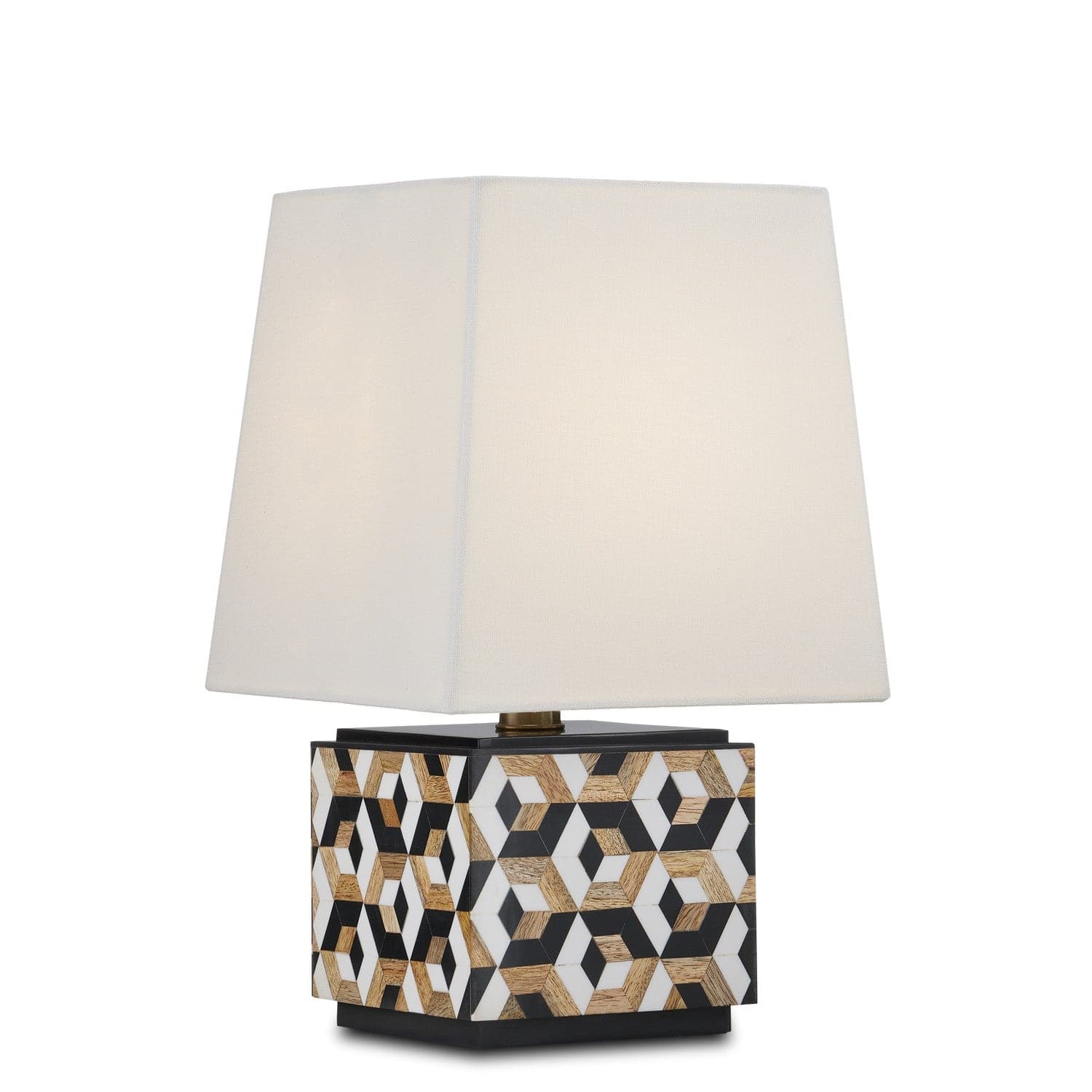 Currey and Company - 6000-0885 - One Light Table Lamp - Black/White/Natural
