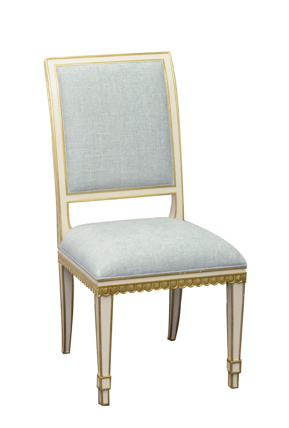 Currey and Company - 7000-0153 - Chair - Ivory/Antique Gold