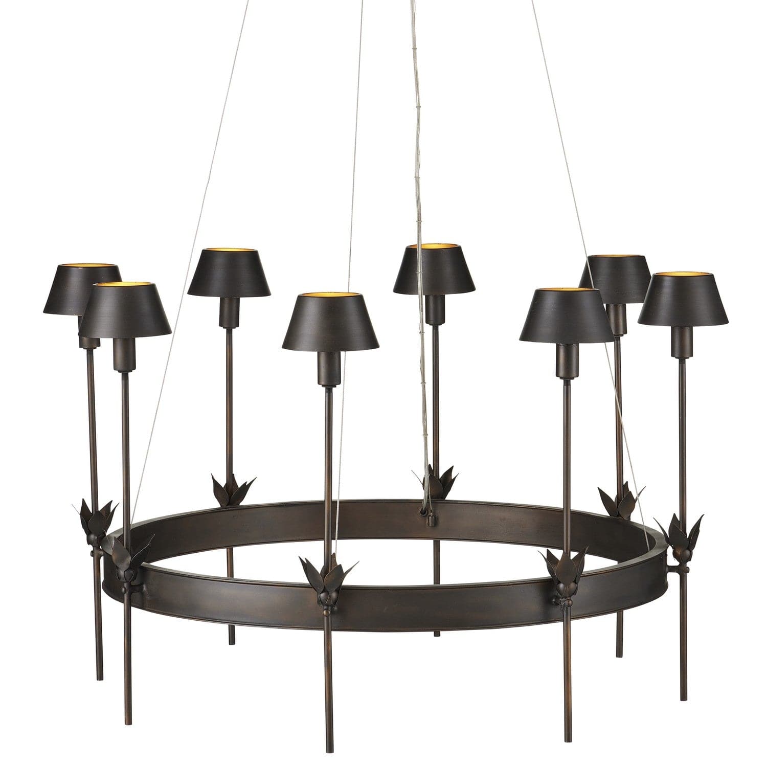 Currey and Company - 9000-1082 - Eight Light Chandelier - Bronze/Gold
