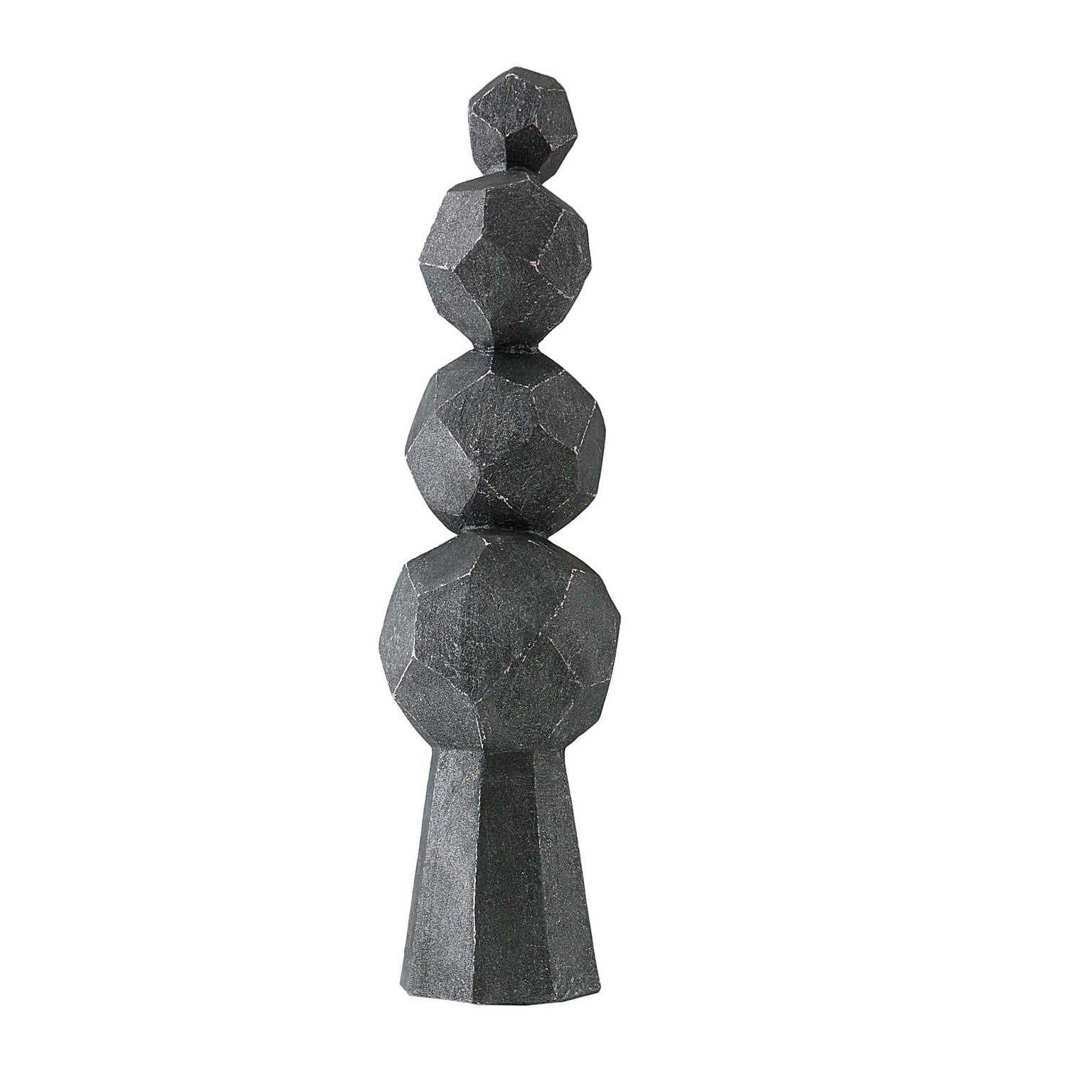 Sculpture from the Wilmot collection in Charcoal finish