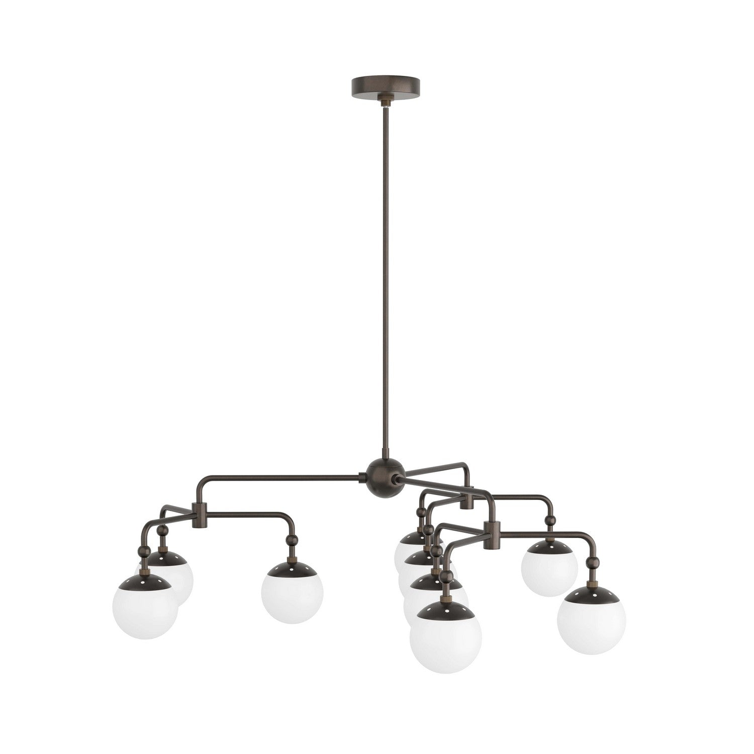 Nine Light Chandelier from the Utica collection in English Bronze finish