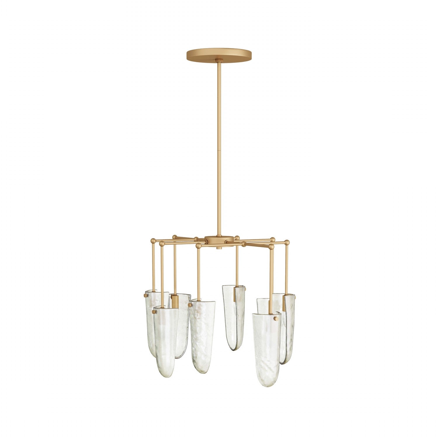 Eight Light Chandelier from the Valeria collection in Clear Seedy finish
