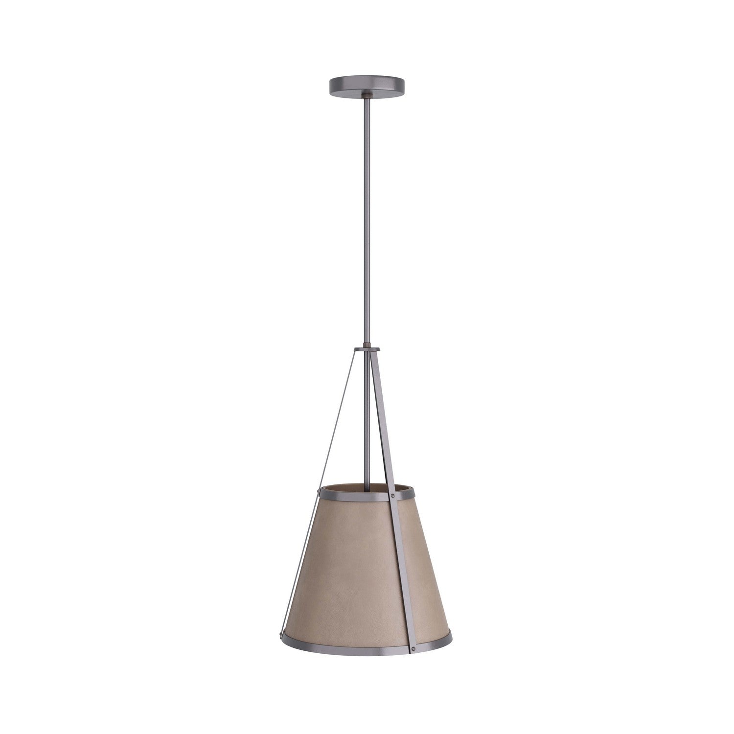 One Light Pendant from the Tori collection in Dove finish