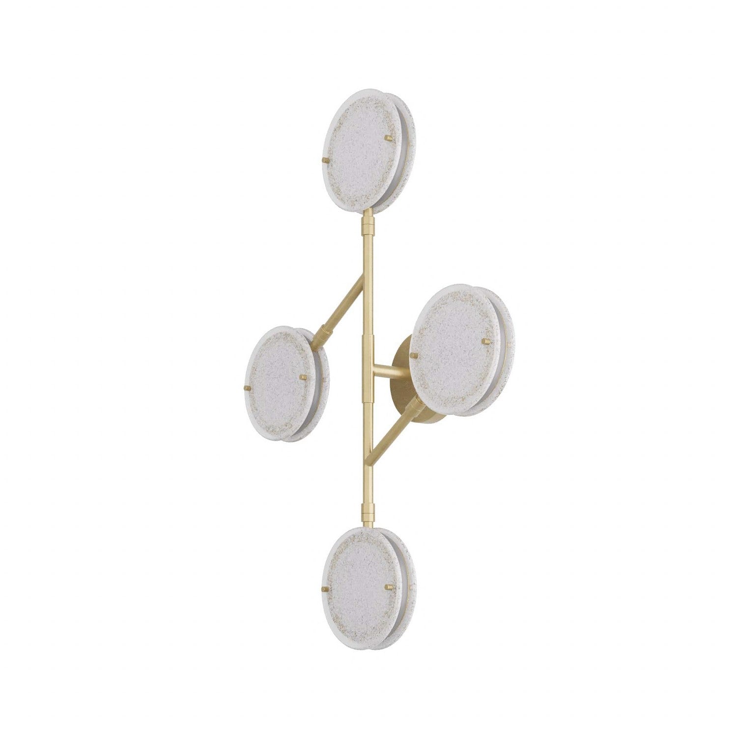LED Wall Sconce from the Meridian collection in Clear Seedy finish