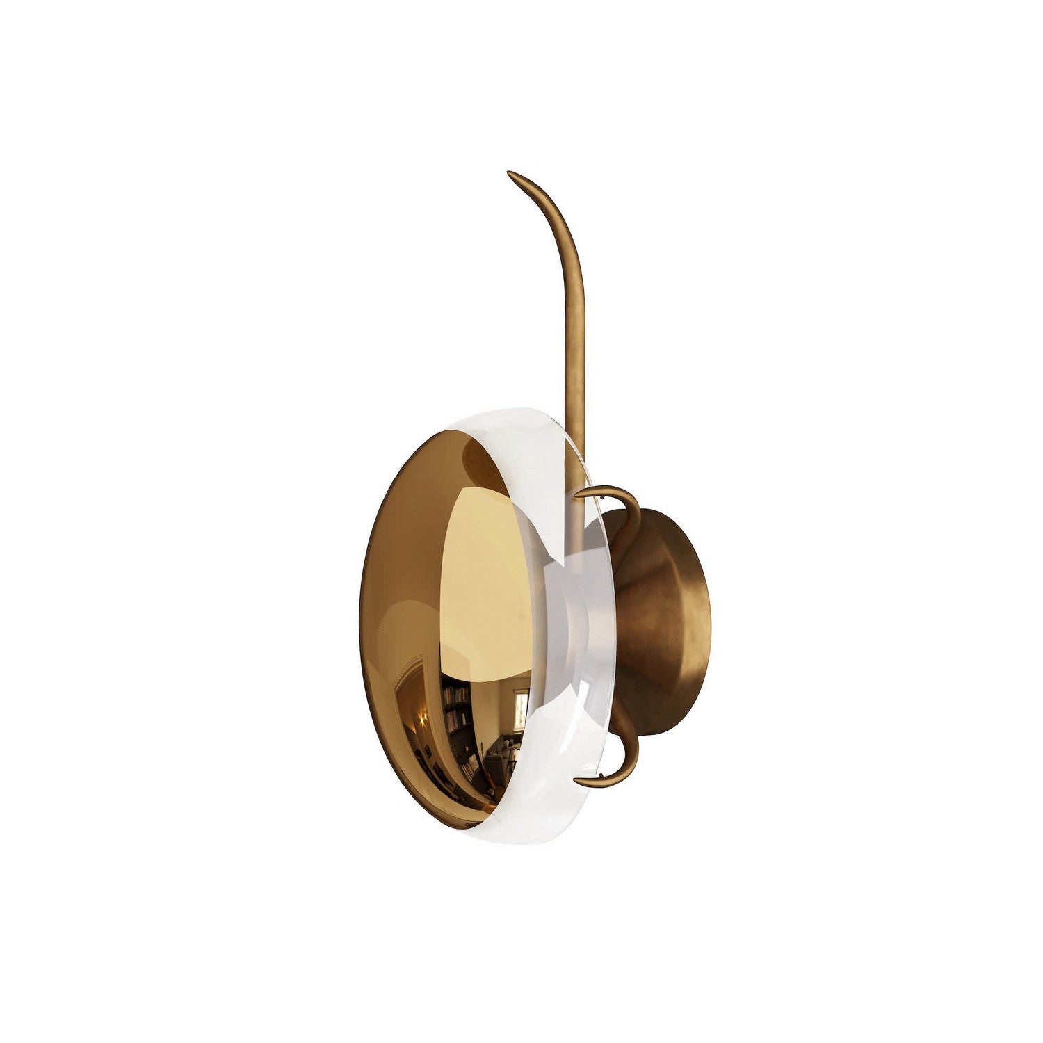 One Light Wall Sconce from the Corona collection in Gold Ombre finish