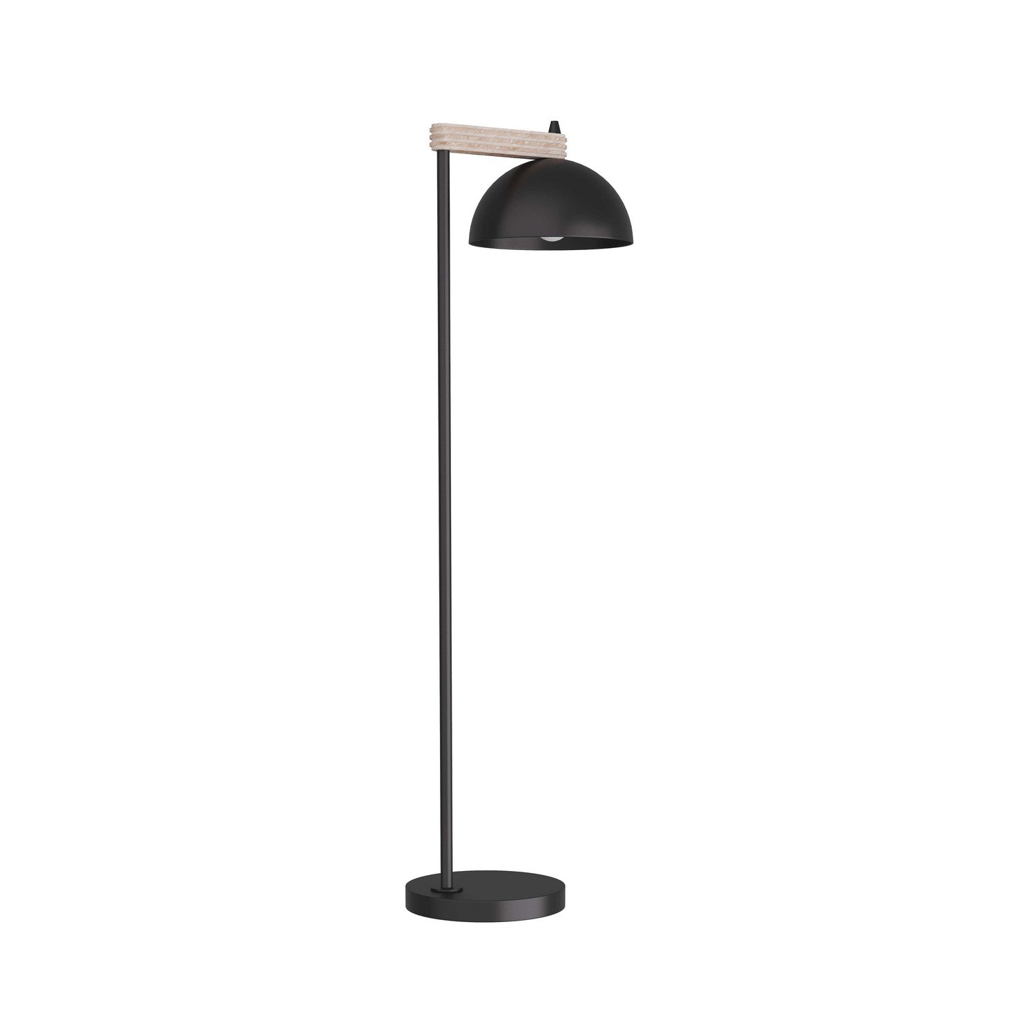 One Light Floor Lamp from the Thea collection in Blackened Iron finish