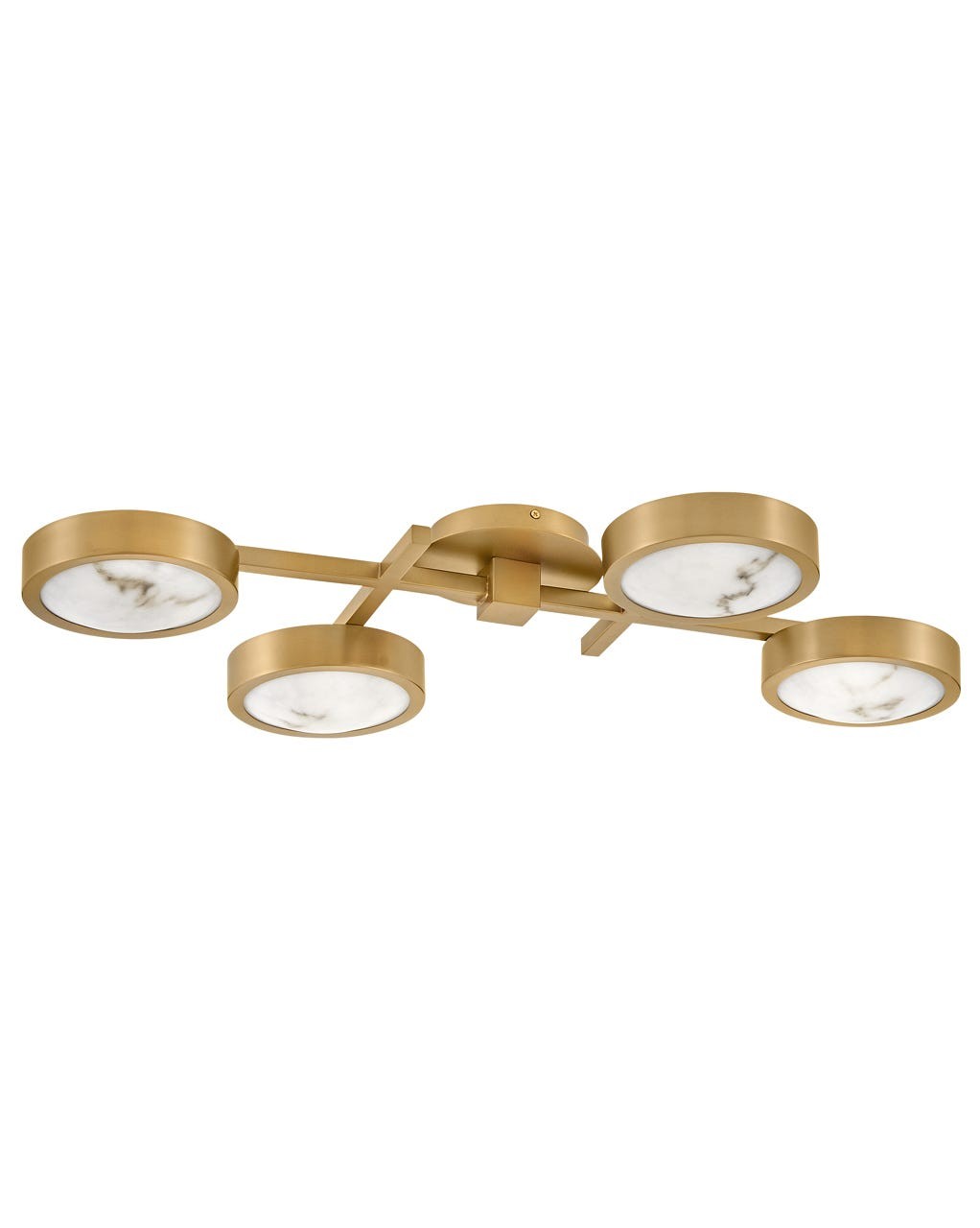 Fredrick Ramond - FR31013LCB - LED Flush Mount - Cava - Lacquered Brass