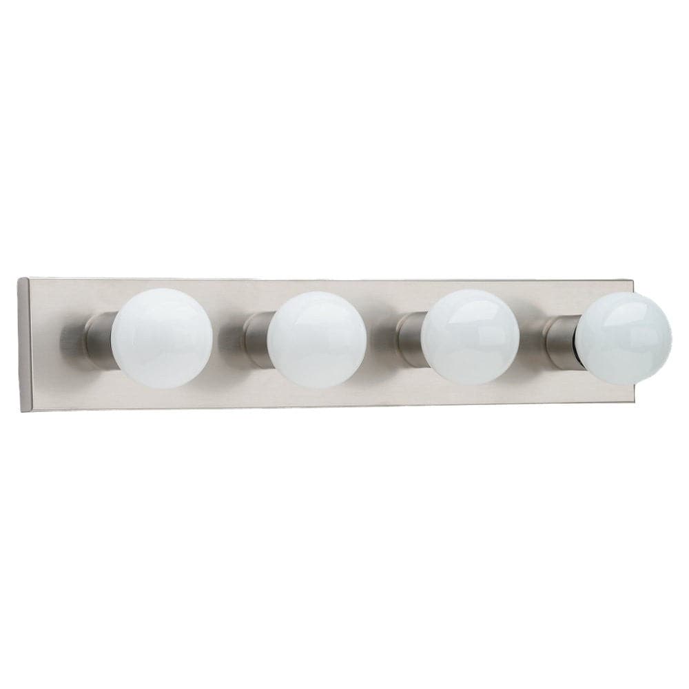 Generation Lighting. - 4738-98 - Four Light Wall / Bath - Center Stage - Brushed Stainless