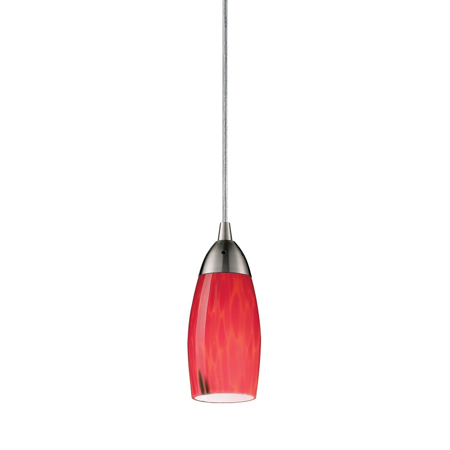 ELK Home - 110-1FR - One Light Mini Pendant - Milan - Satin Nickel