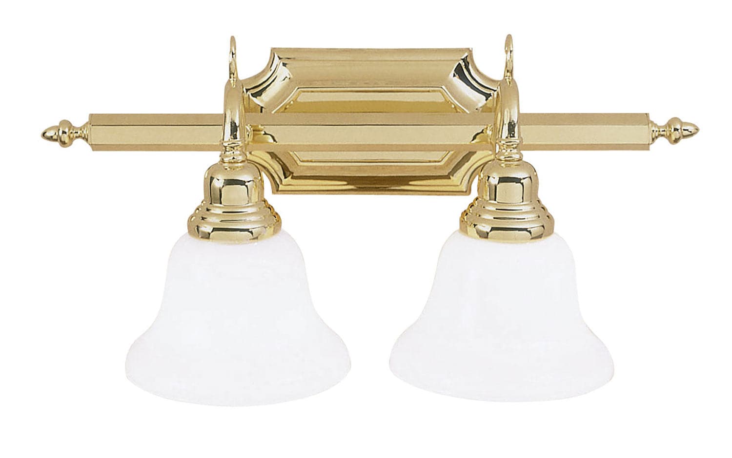 Livex Lighting - 1282-02 - Two Light Bath Vanity - French Regency - Polished Brass