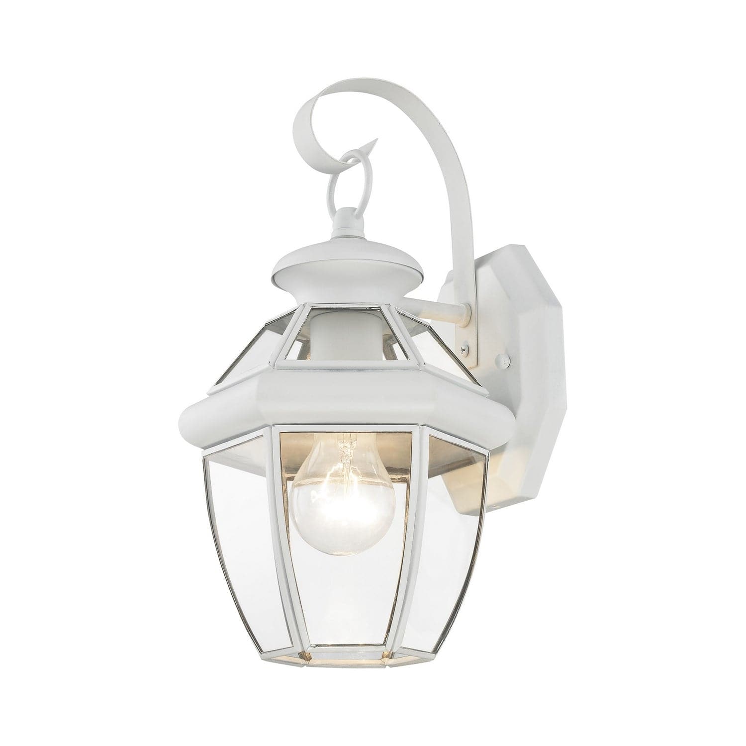 Livex Lighting - 2051-03 - One Light Outdoor Wall Lantern - Monterey - White